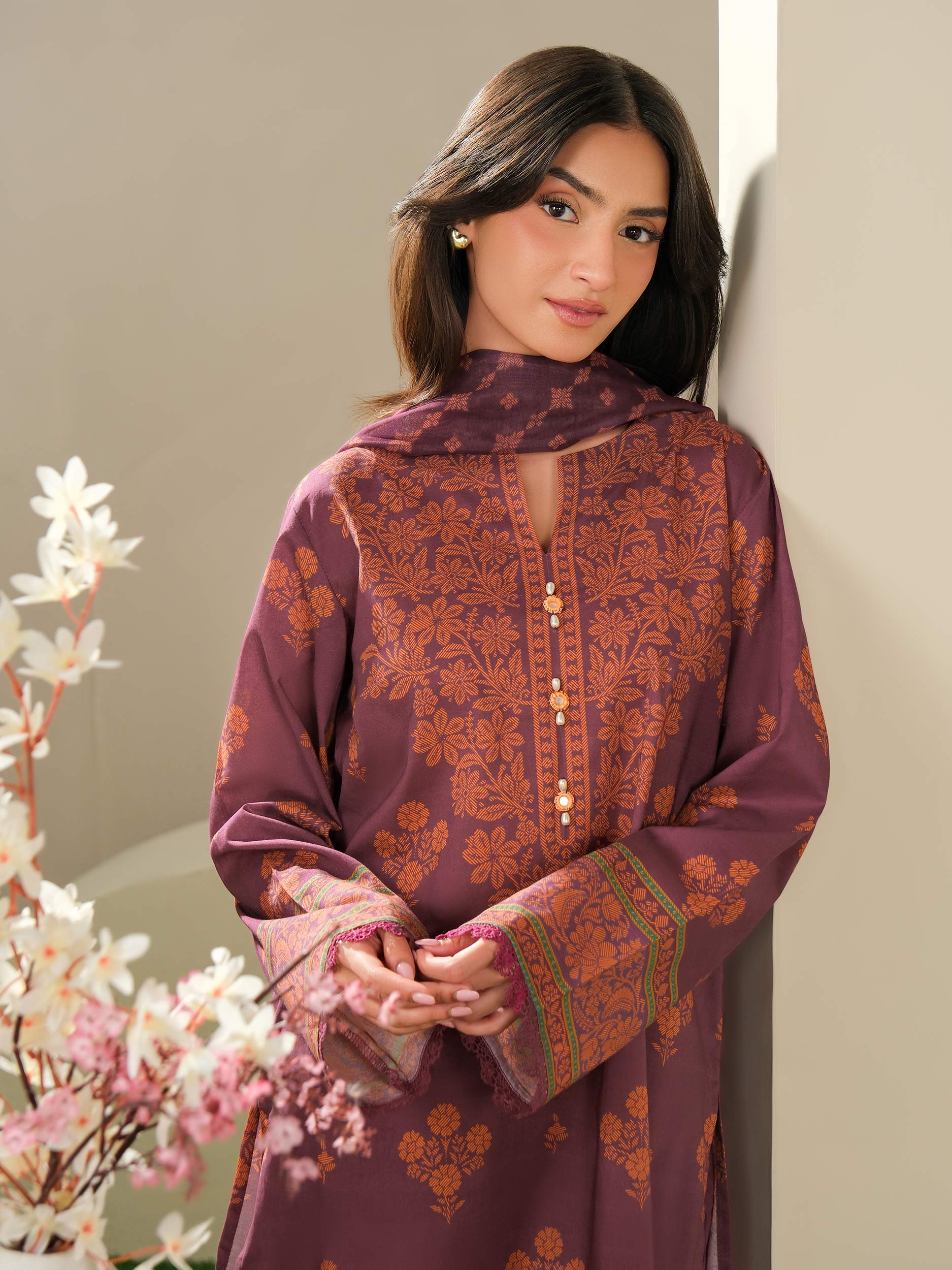 3 Piece Lawn Suit-Printed (Unstitched)