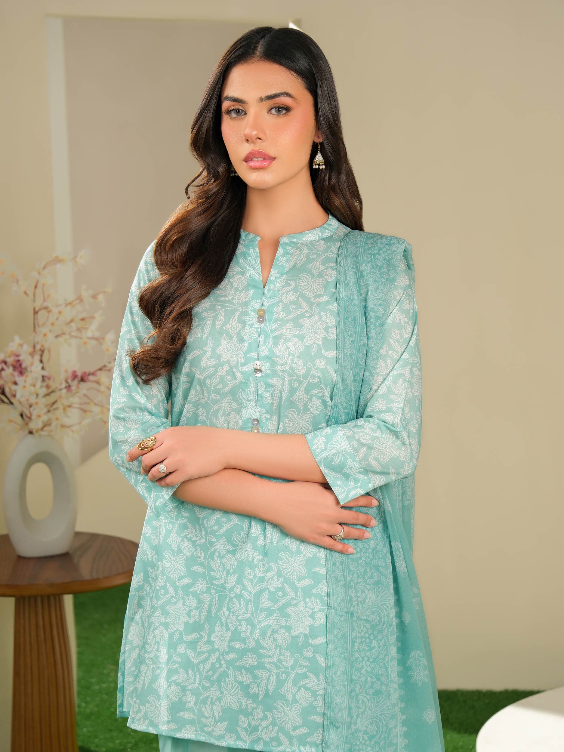 3 Piece Lawn Suit-Printed (Unstitched)