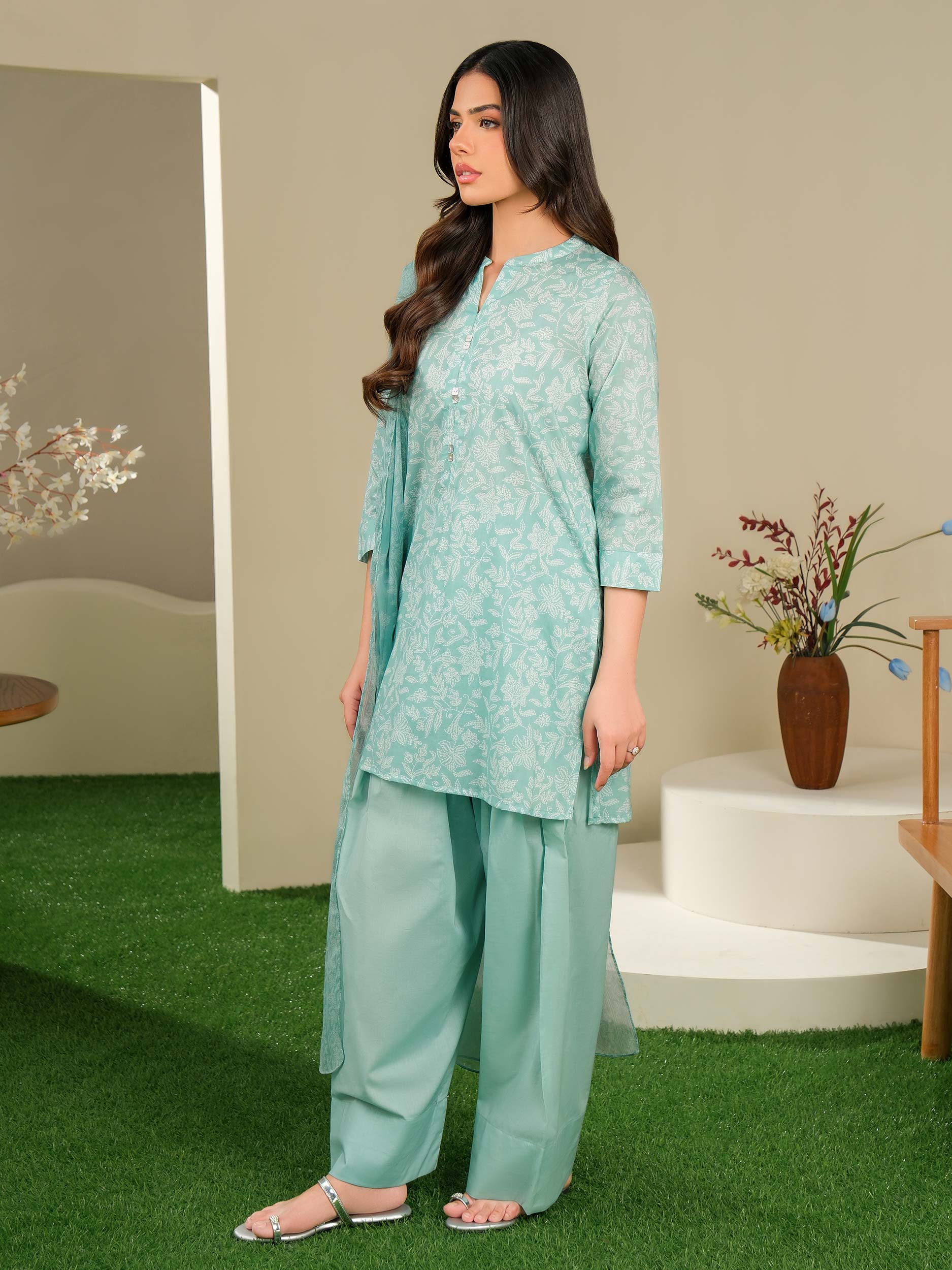 3 Piece Lawn Suit-Printed (Unstitched)