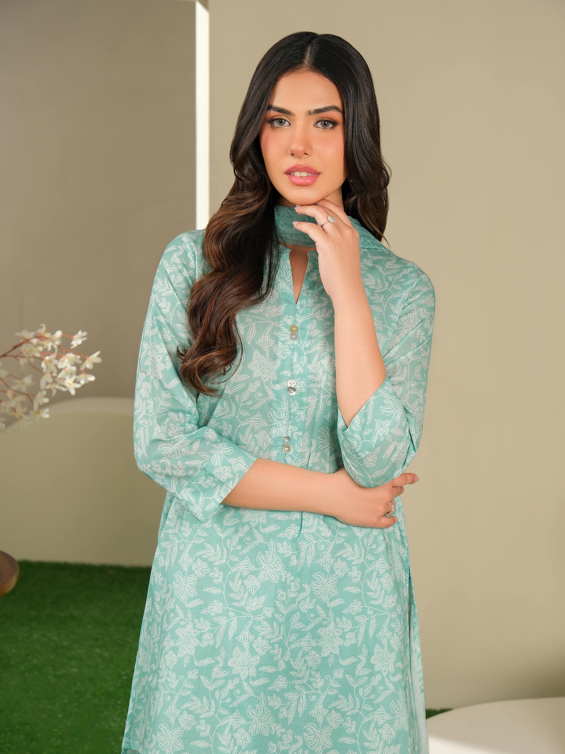 3 Piece Lawn Suit-Printed (Unstitched)