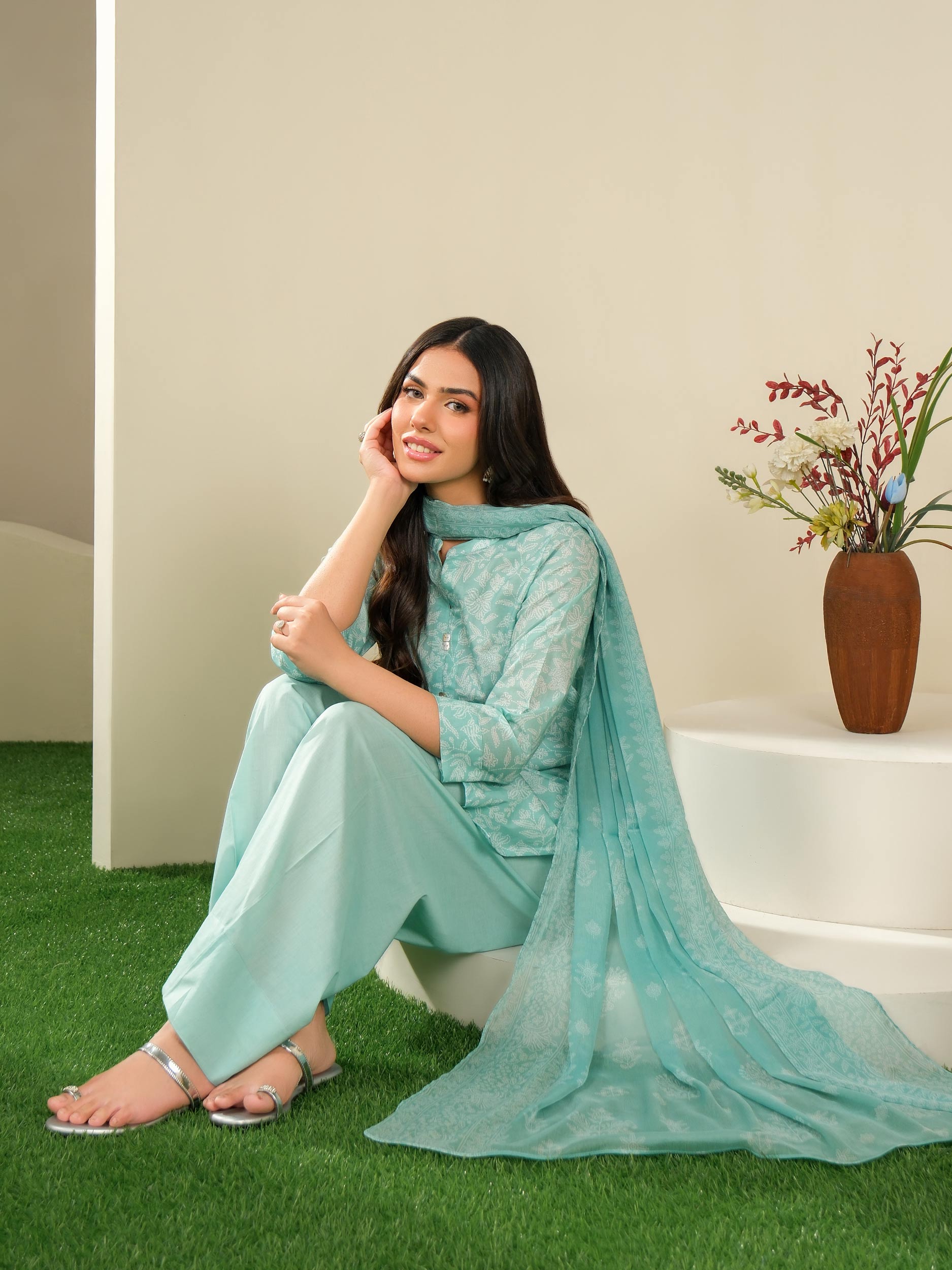 3 Piece Lawn Suit-Printed (Unstitched)
