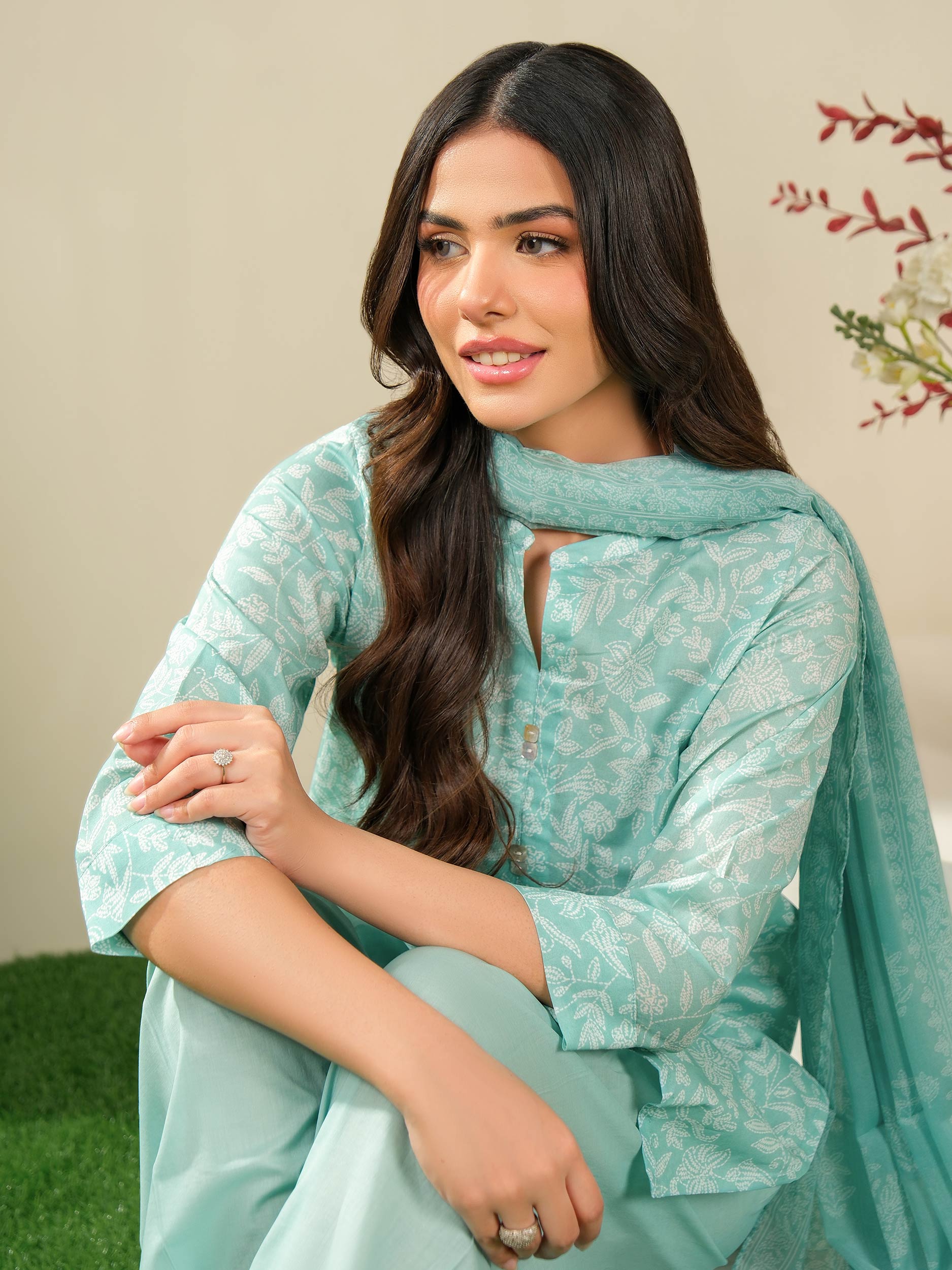 3 Piece Lawn Suit-Printed (Unstitched)