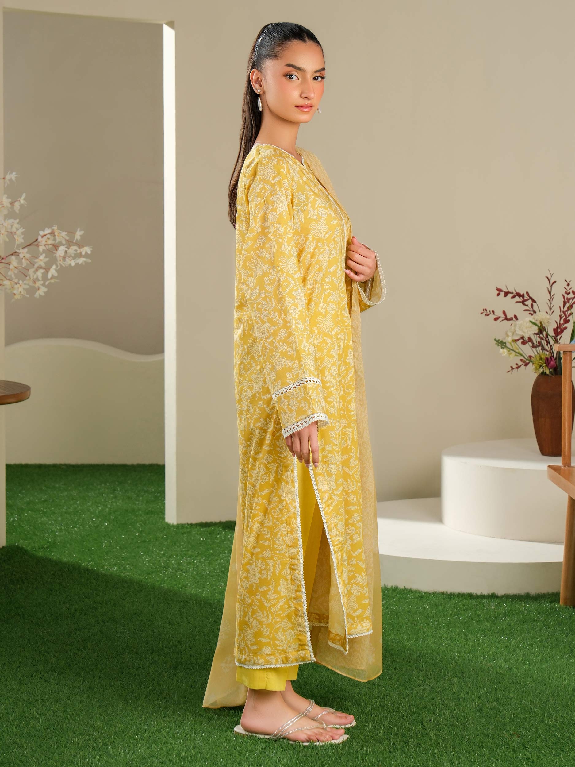 3 Piece Lawn Suit-Printed (Unstitched)