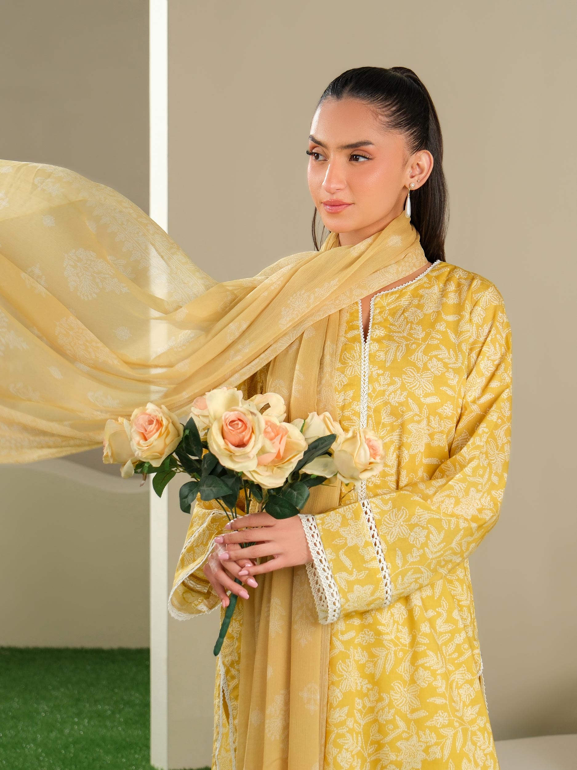 3 Piece Lawn Suit-Printed (Unstitched)