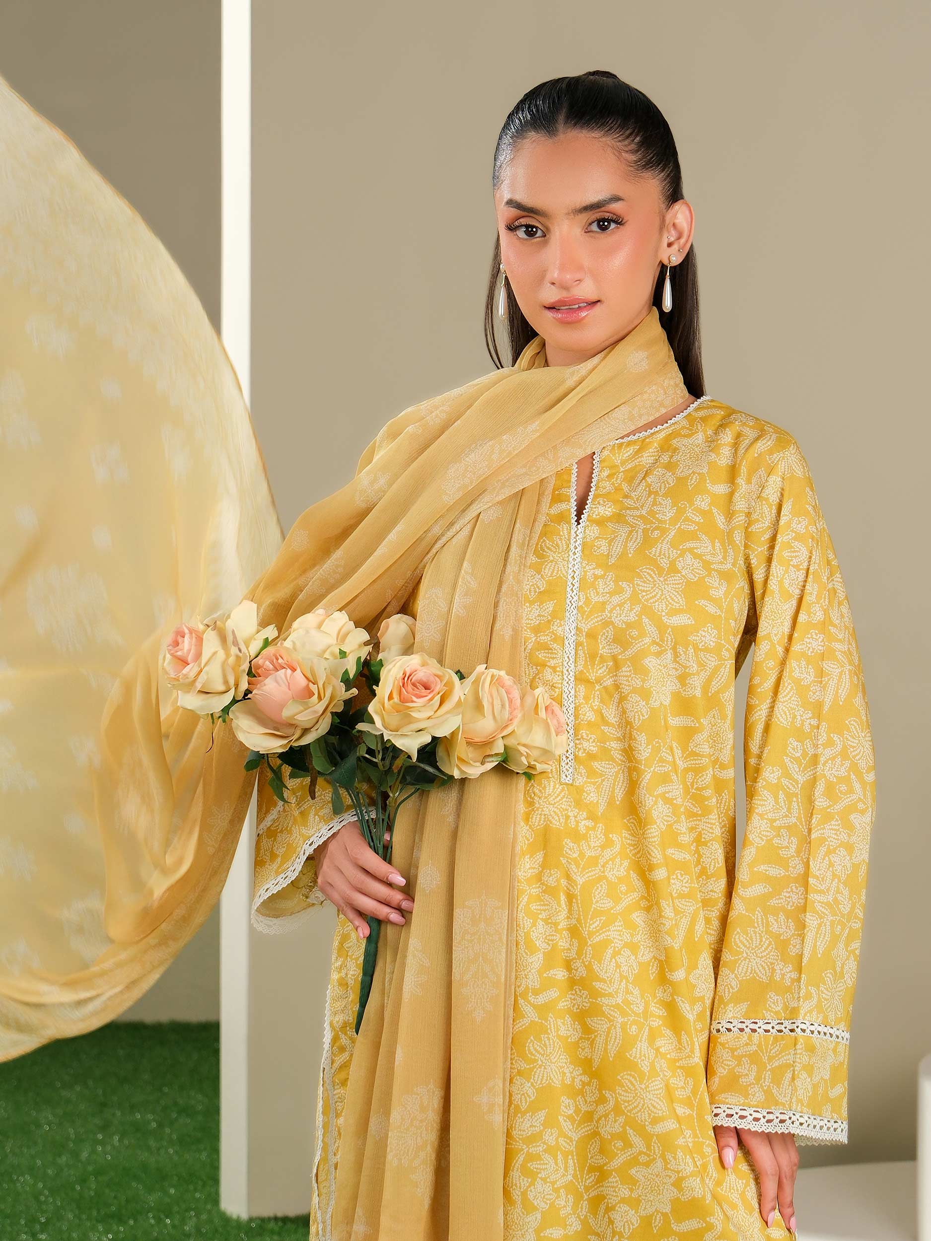 3 Piece Lawn Suit-Printed (Unstitched)