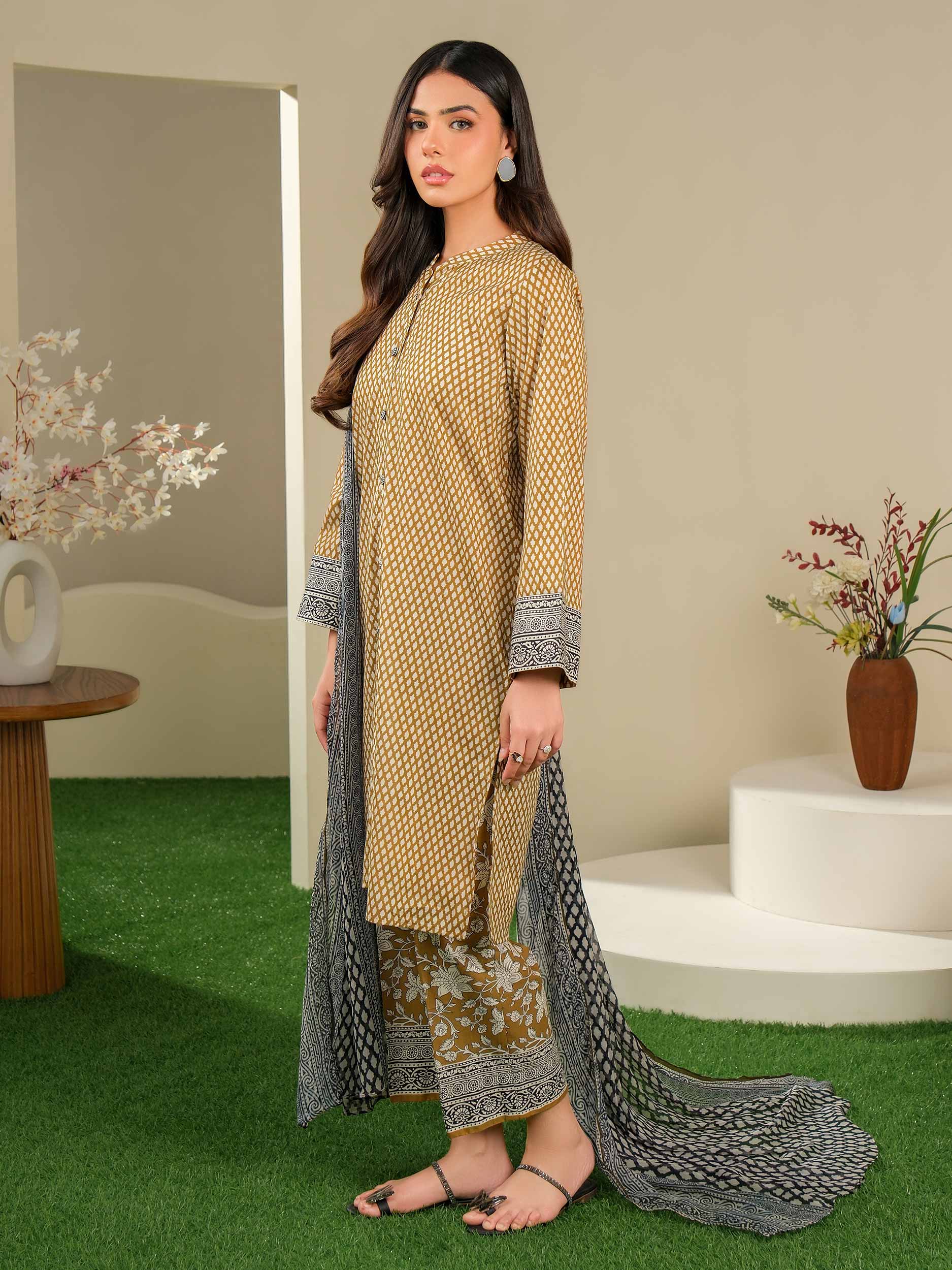 3 Piece Lawn Suit-Printed (Unstitched)