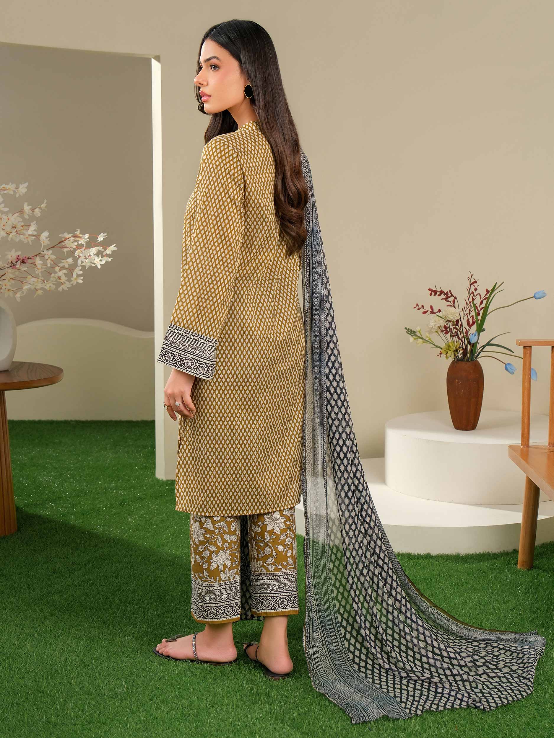 3 Piece Lawn Suit-Printed (Unstitched)