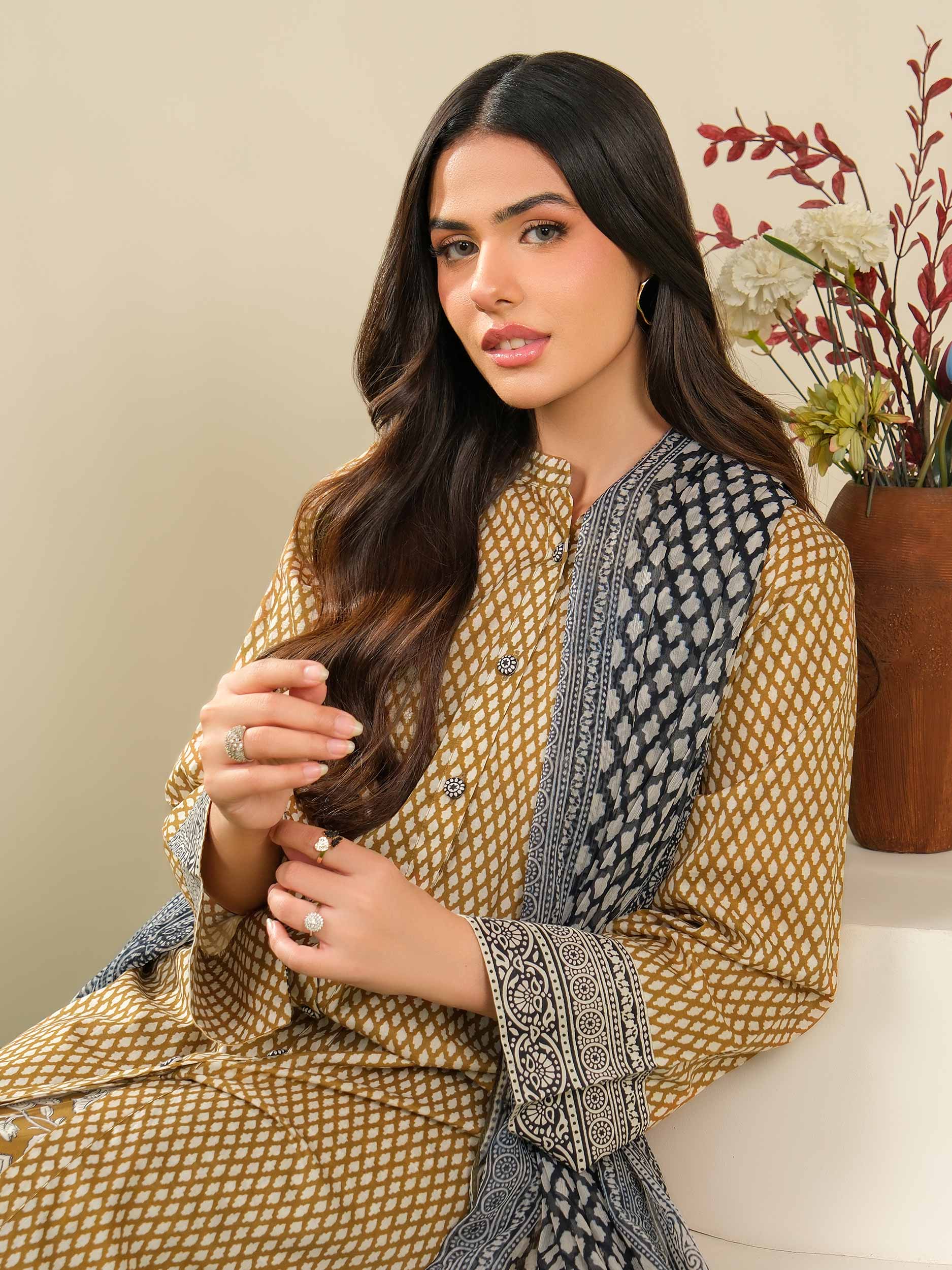 3 Piece Lawn Suit-Printed (Unstitched)