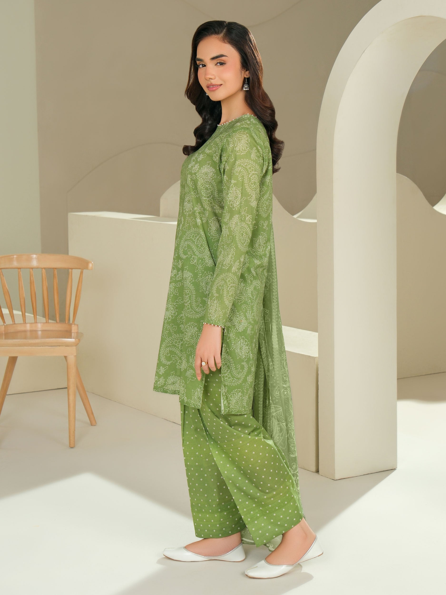 3 Piece Lawn Suit-Printed (Unstitched)