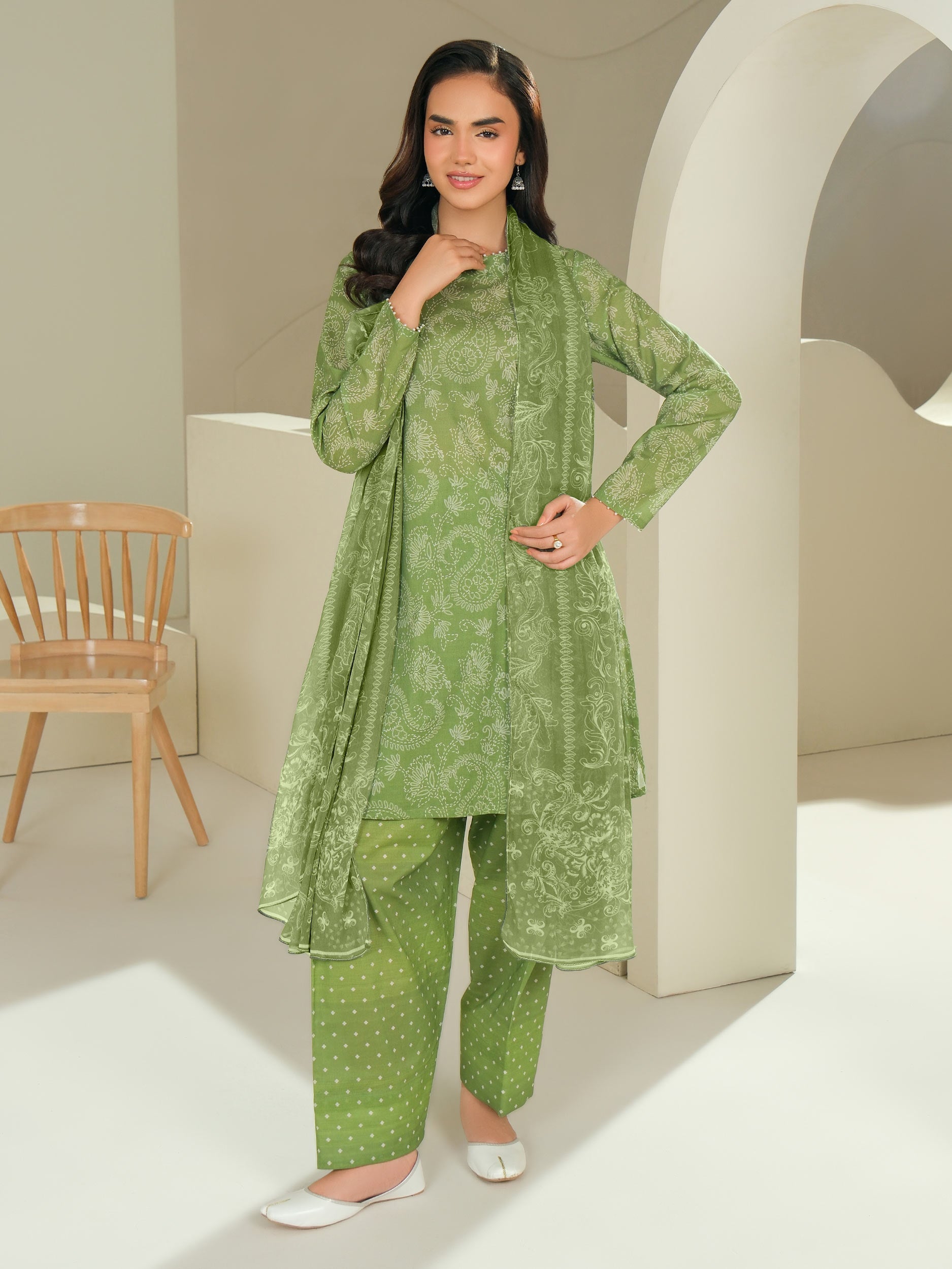 3 Piece Lawn Suit-Printed (Unstitched)