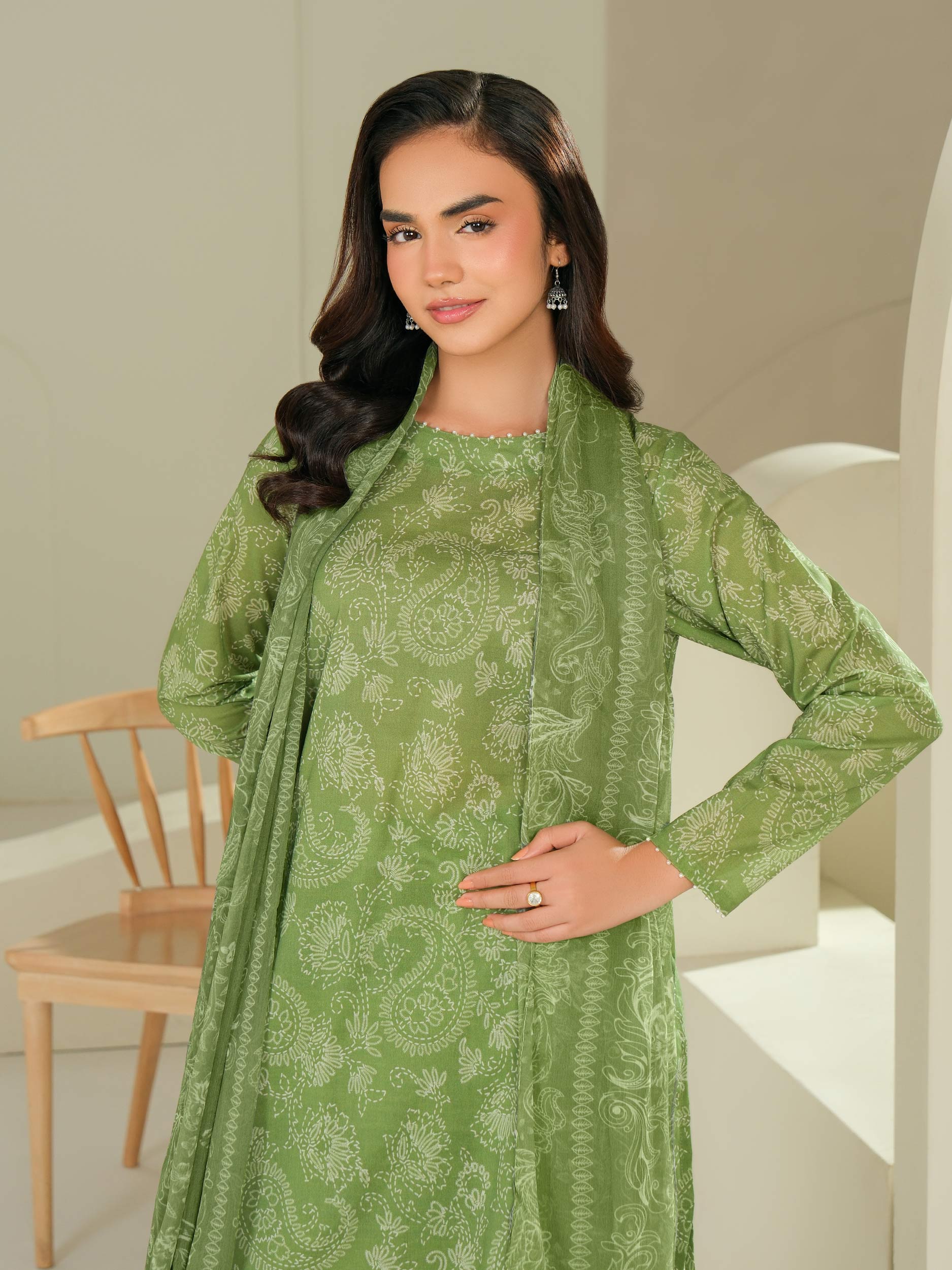 3 Piece Lawn Suit-Printed (Unstitched)
