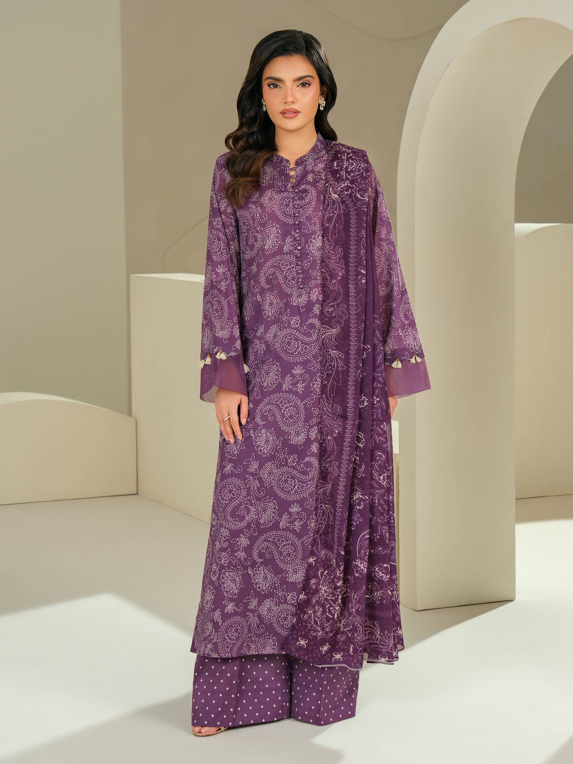 3 Piece Lawn Suit-Printed (Unstitched)