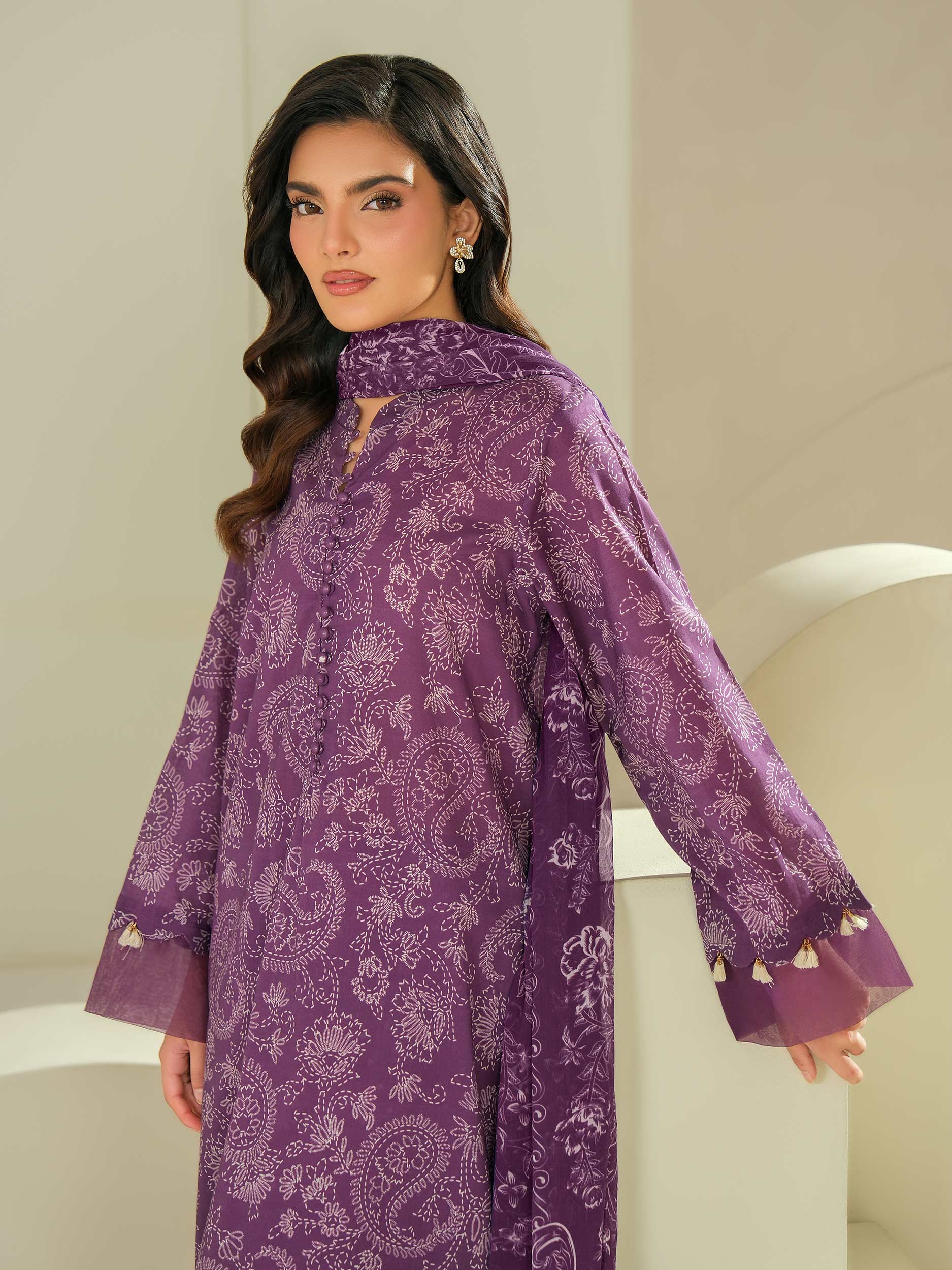 3 Piece Lawn Suit-Printed (Unstitched)
