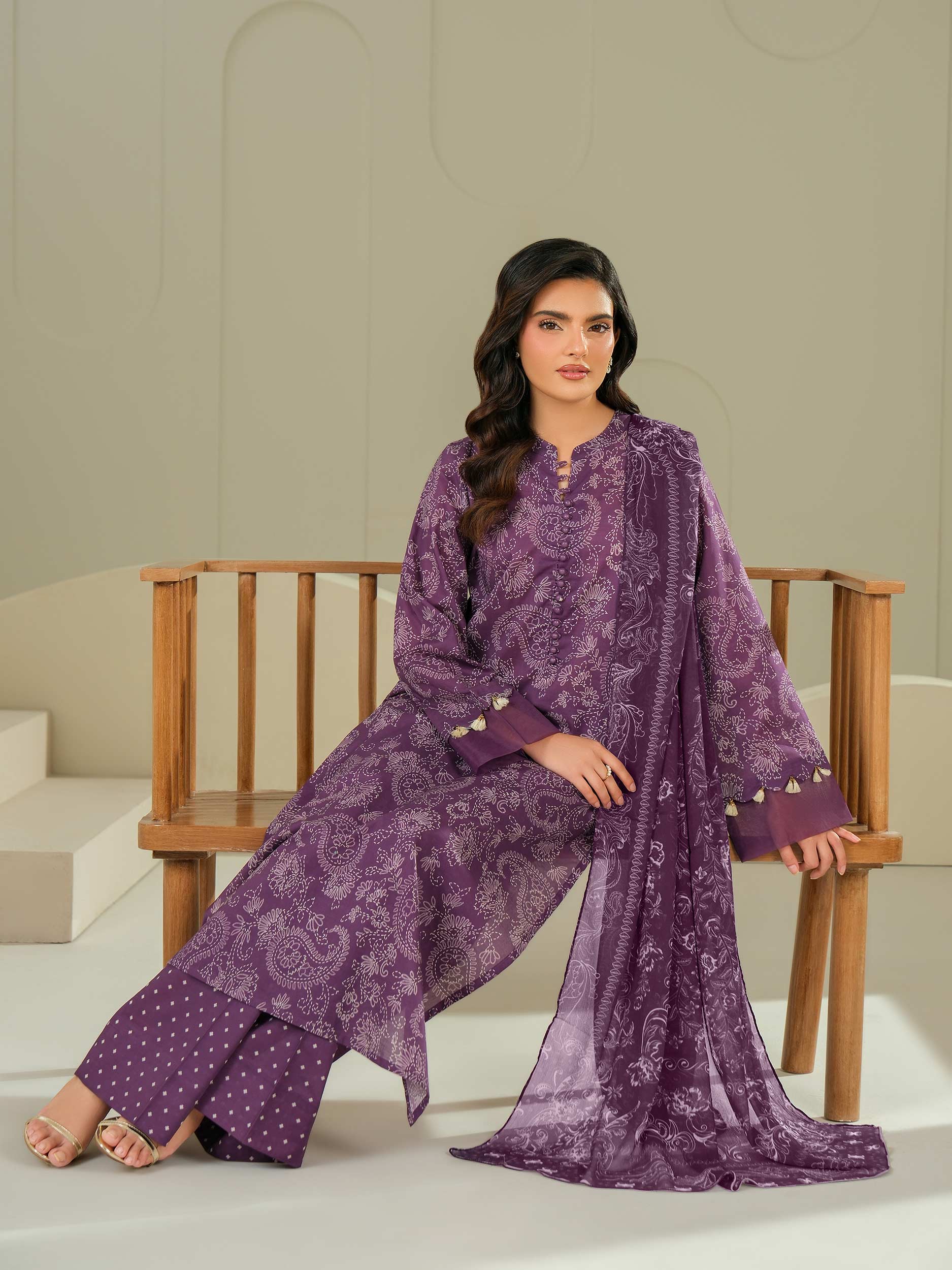 3 Piece Lawn Suit-Printed (Unstitched)