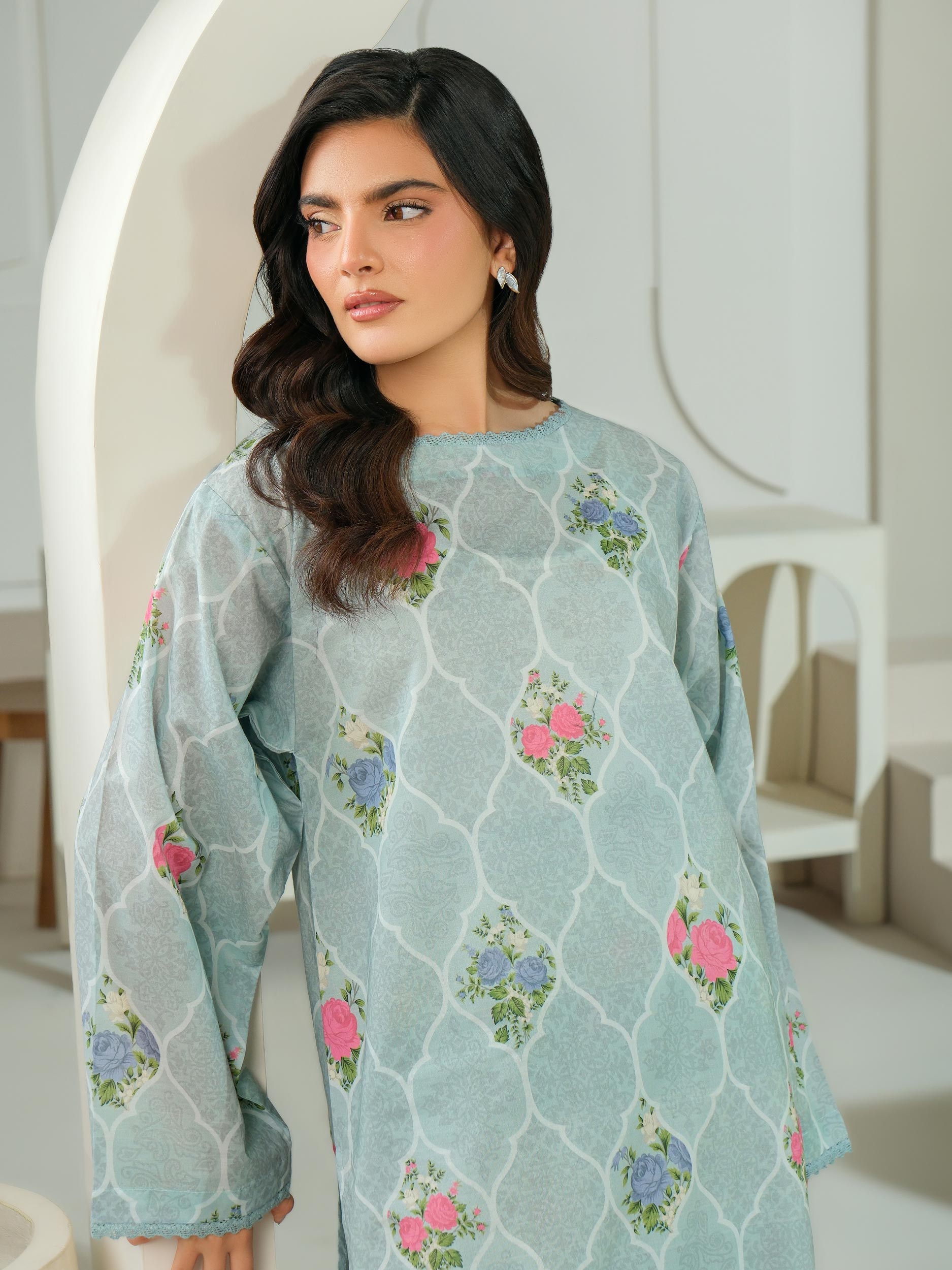 Lawn Shirt-Printed (Unstitched)