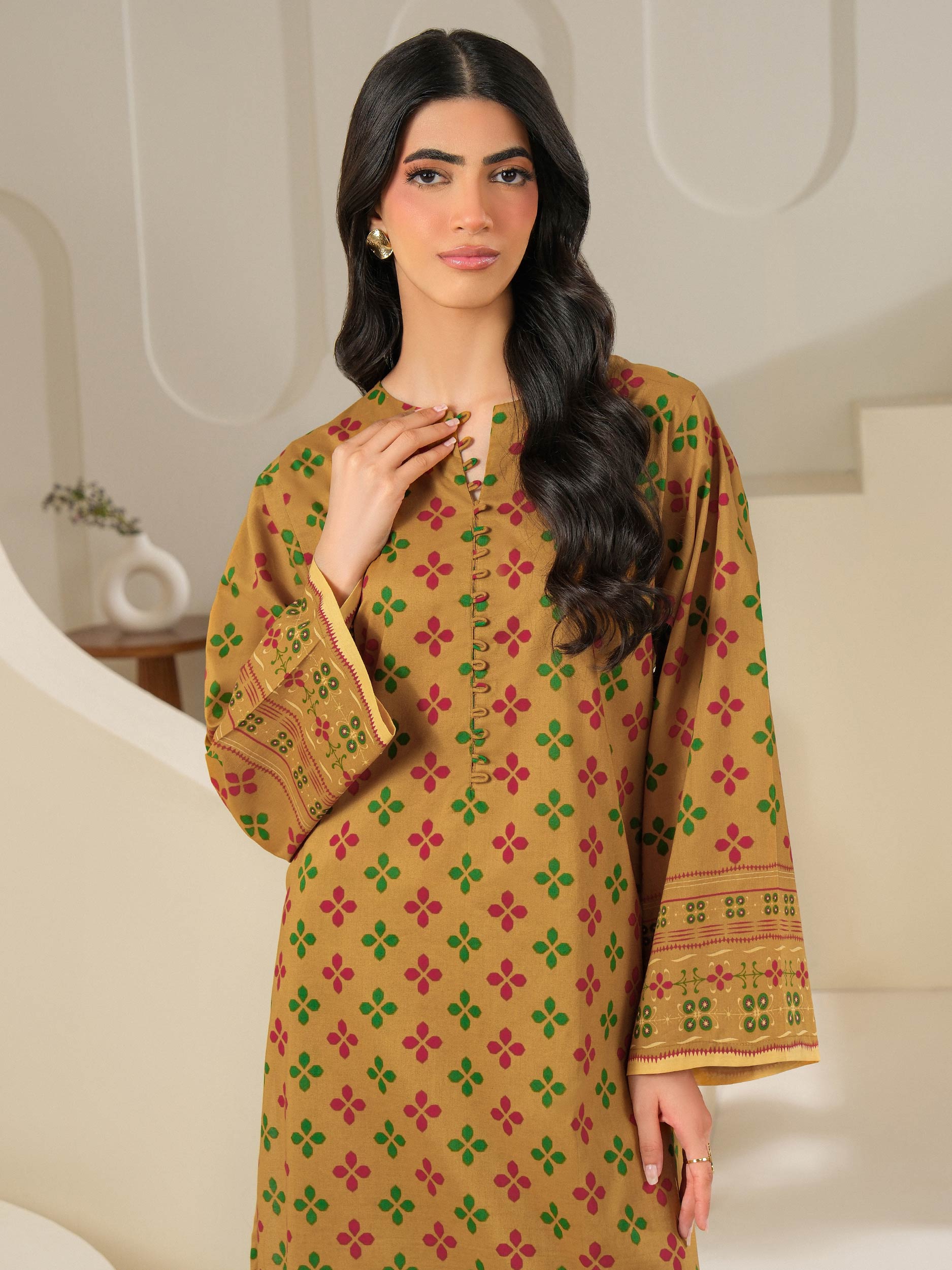 2 Piece Cambric Suit-Printed (Unstitched)