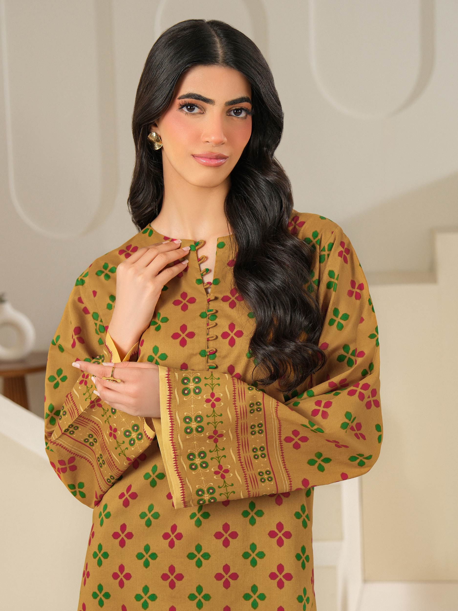 2 Piece Cambric Suit-Printed (Unstitched)