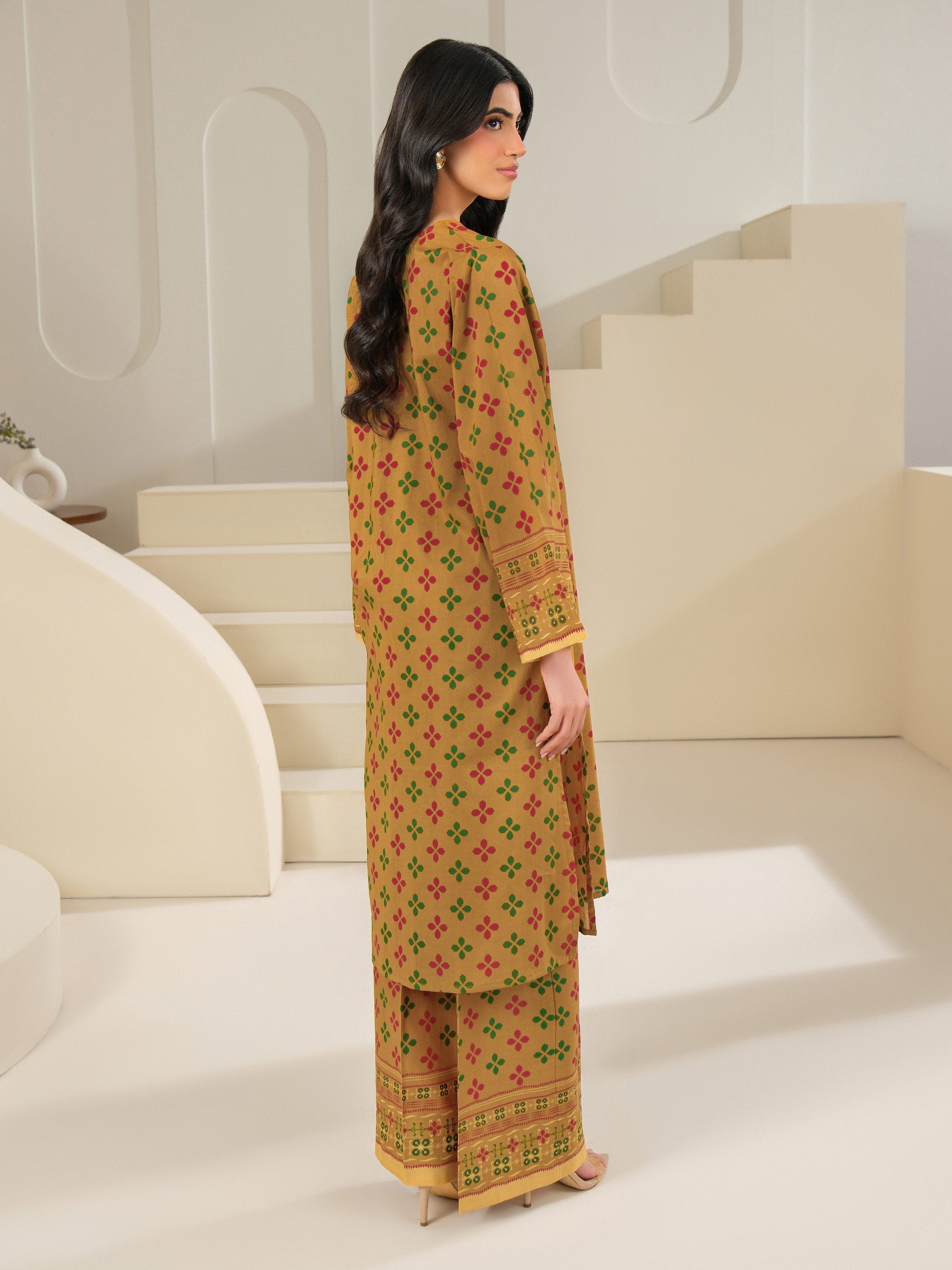 2 Piece Cambric Suit-Printed (Unstitched)