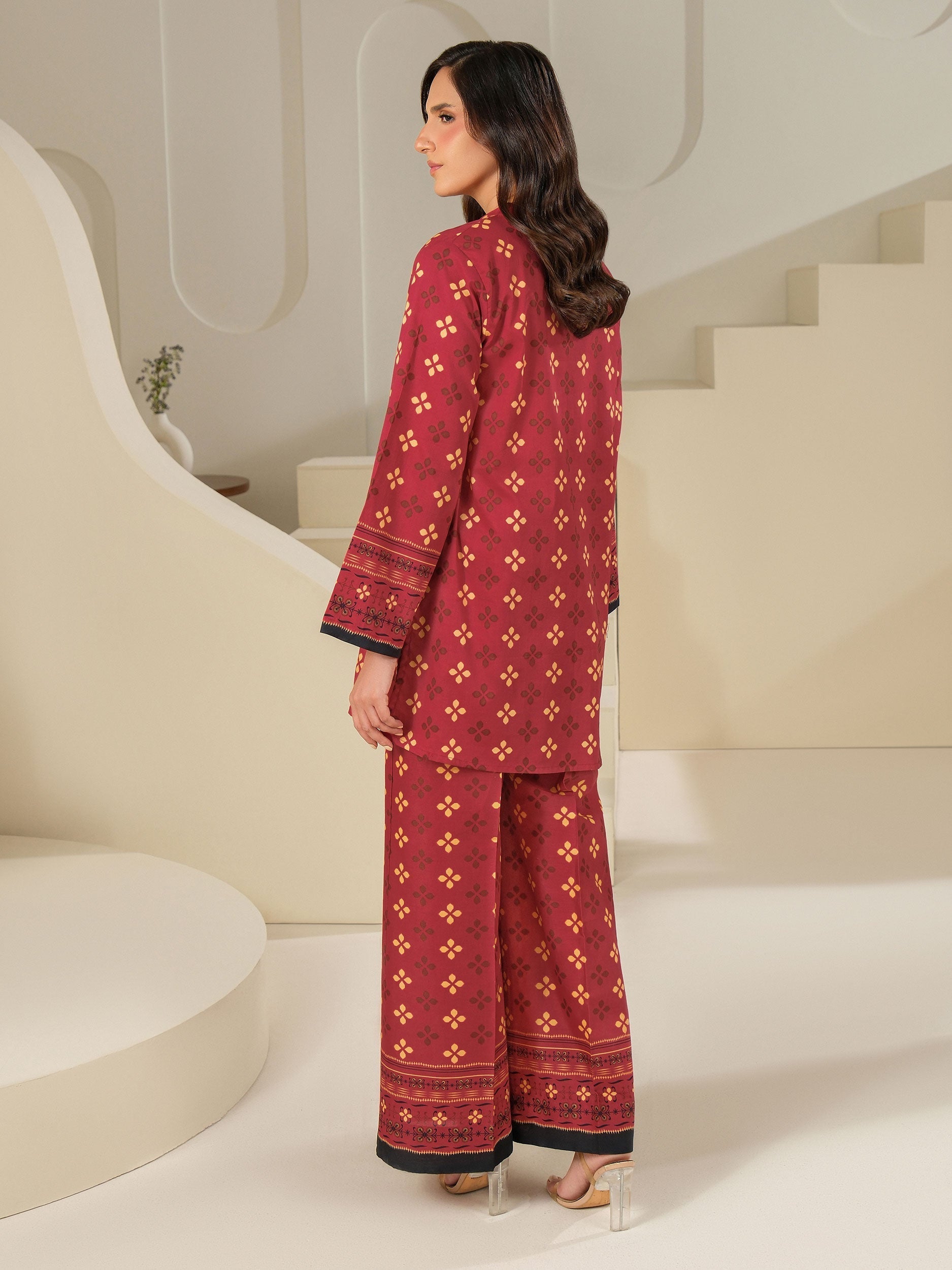 2 Piece Cambric Suit-Printed (Unstitched)