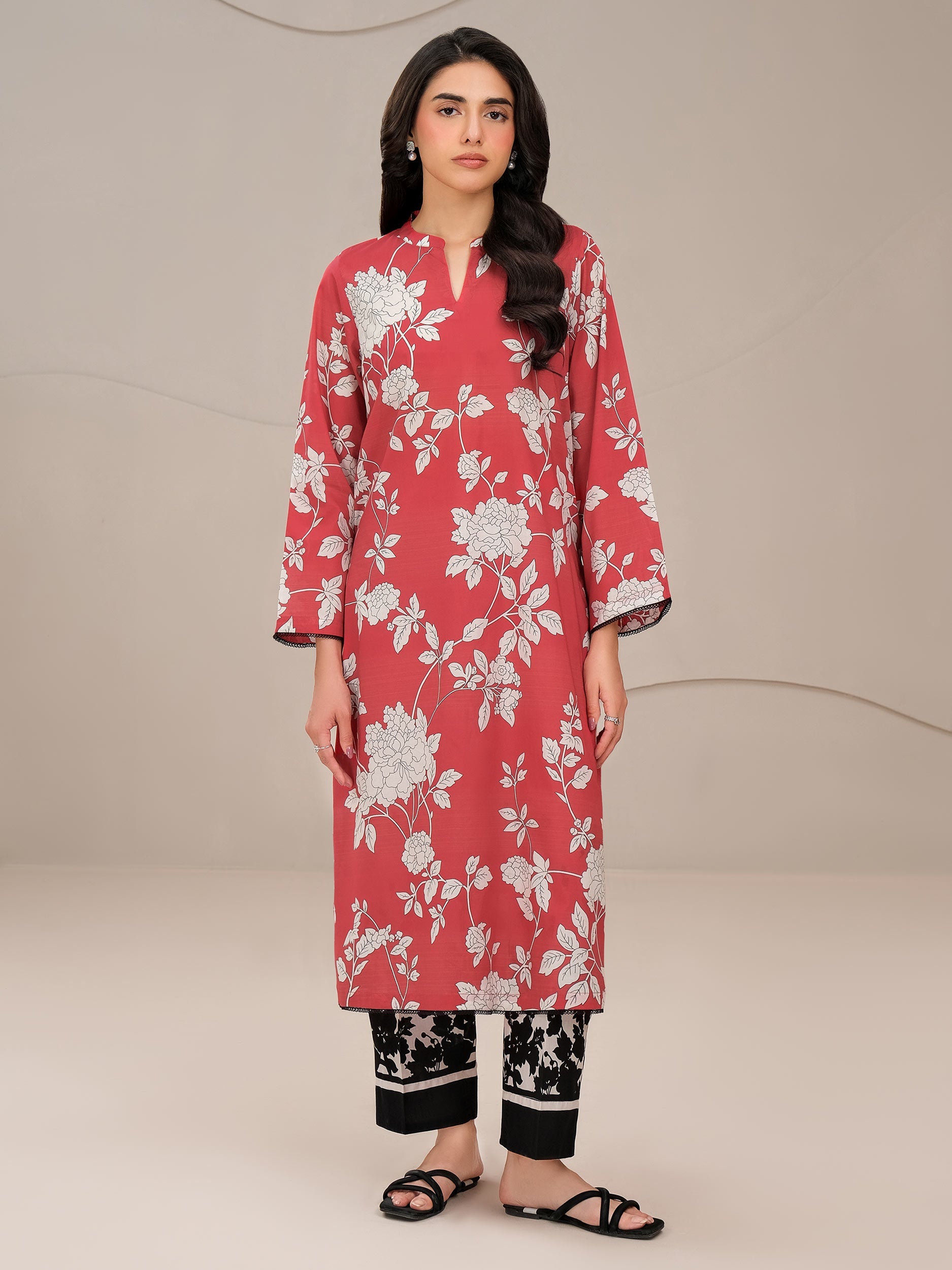 2 Piece Lawn Suit-Printed (Unstitched)