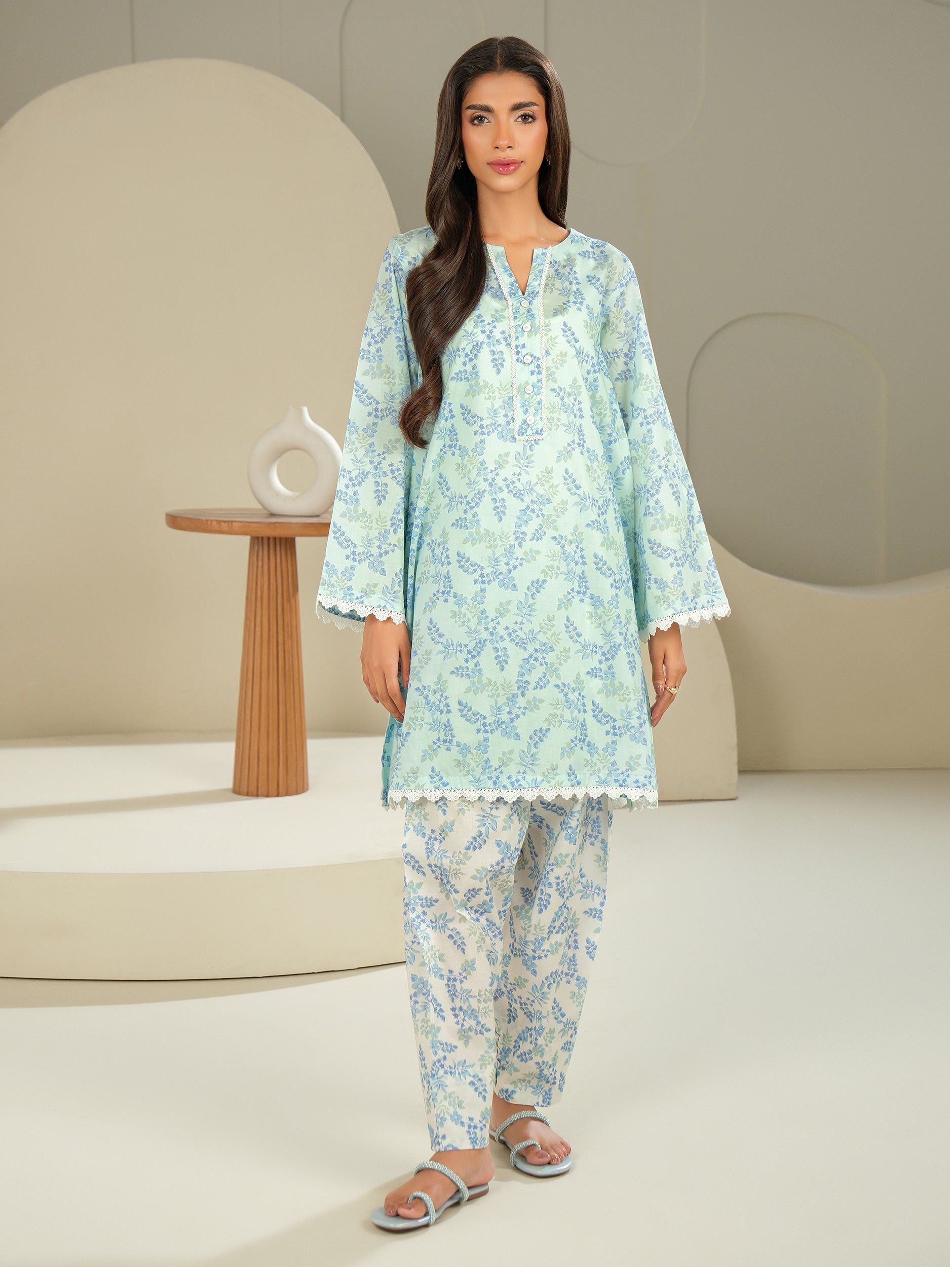 2 Piece Lawn Suit-Printed (Unstitched)