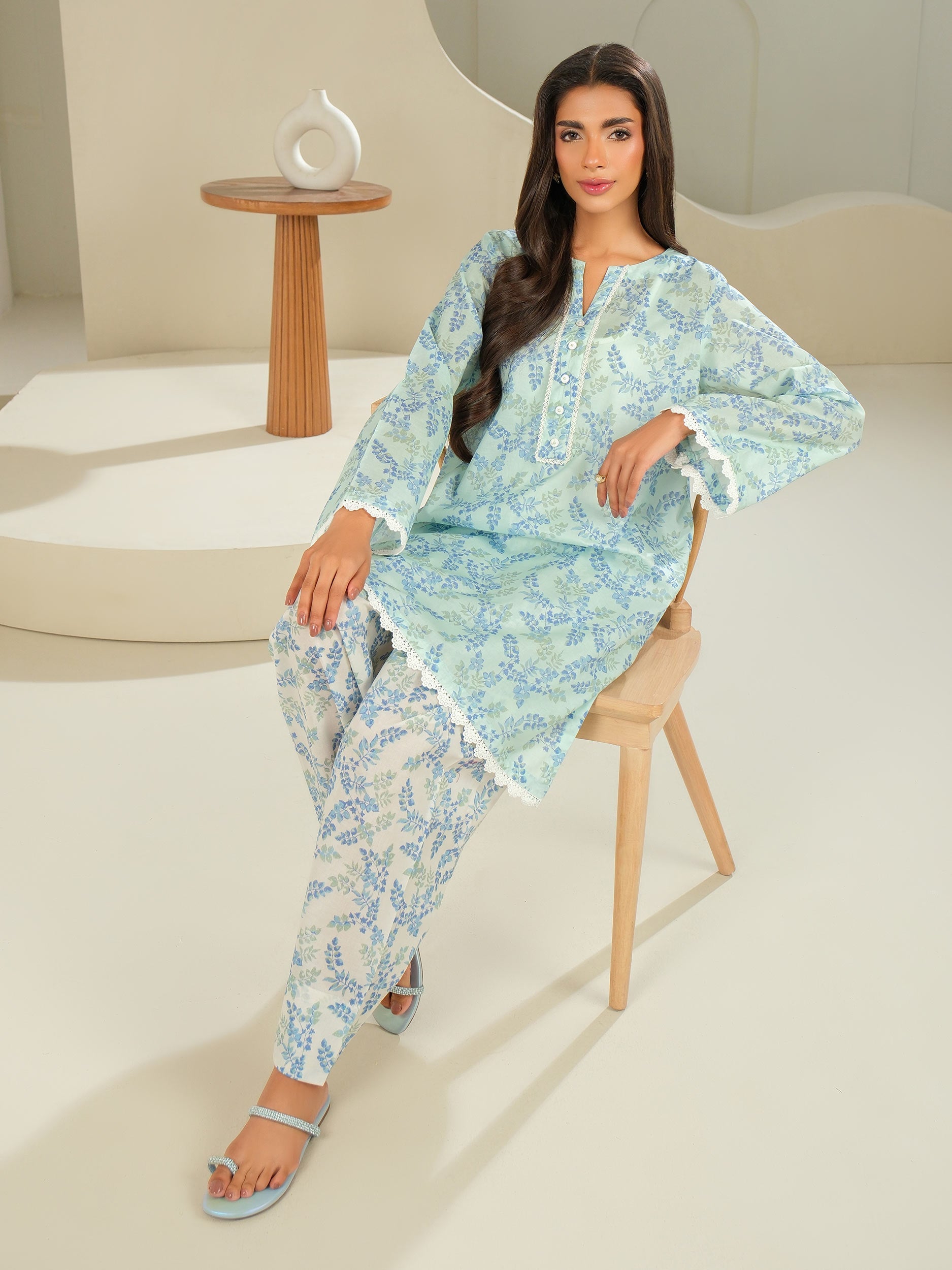 2 Piece Lawn Suit-Printed (Unstitched)