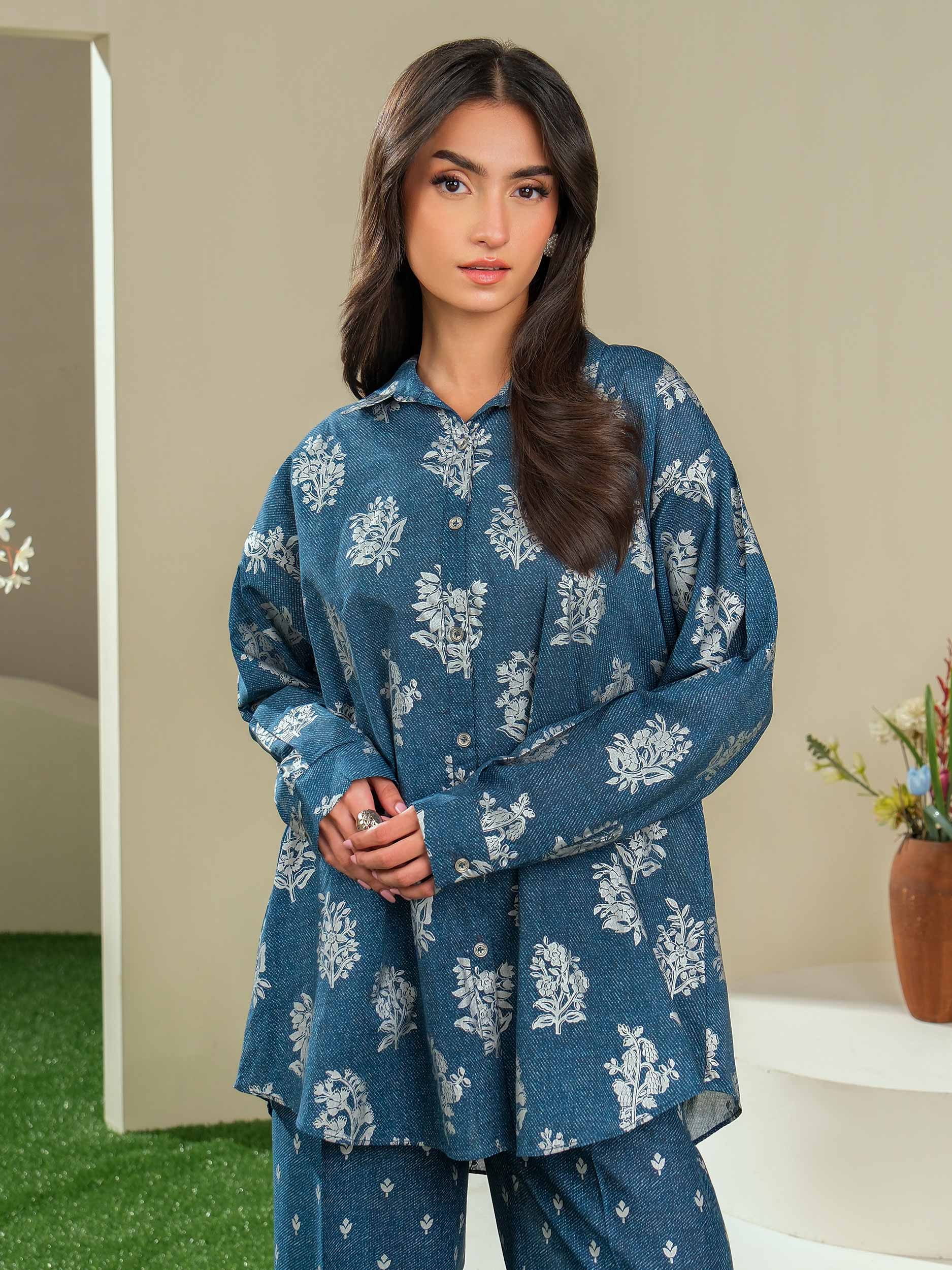 2 Piece Lawn Suit-Paste Print (Unstitched)