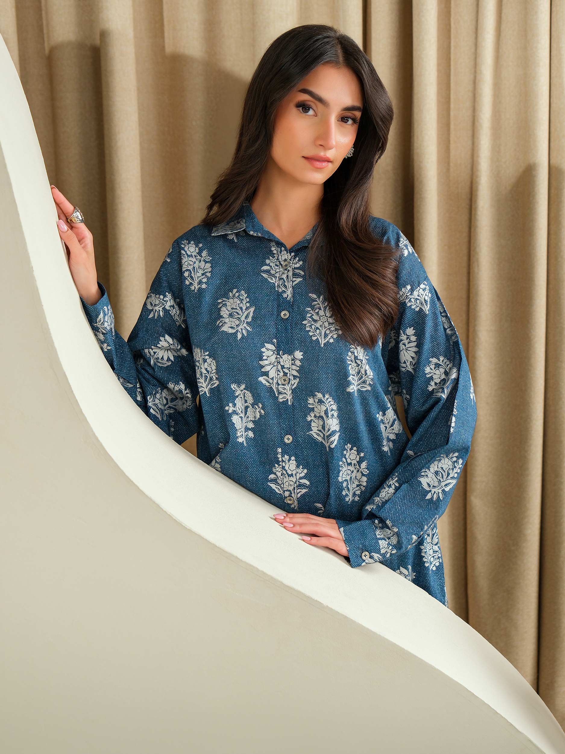 2 Piece Lawn Suit-Paste Print (Unstitched)