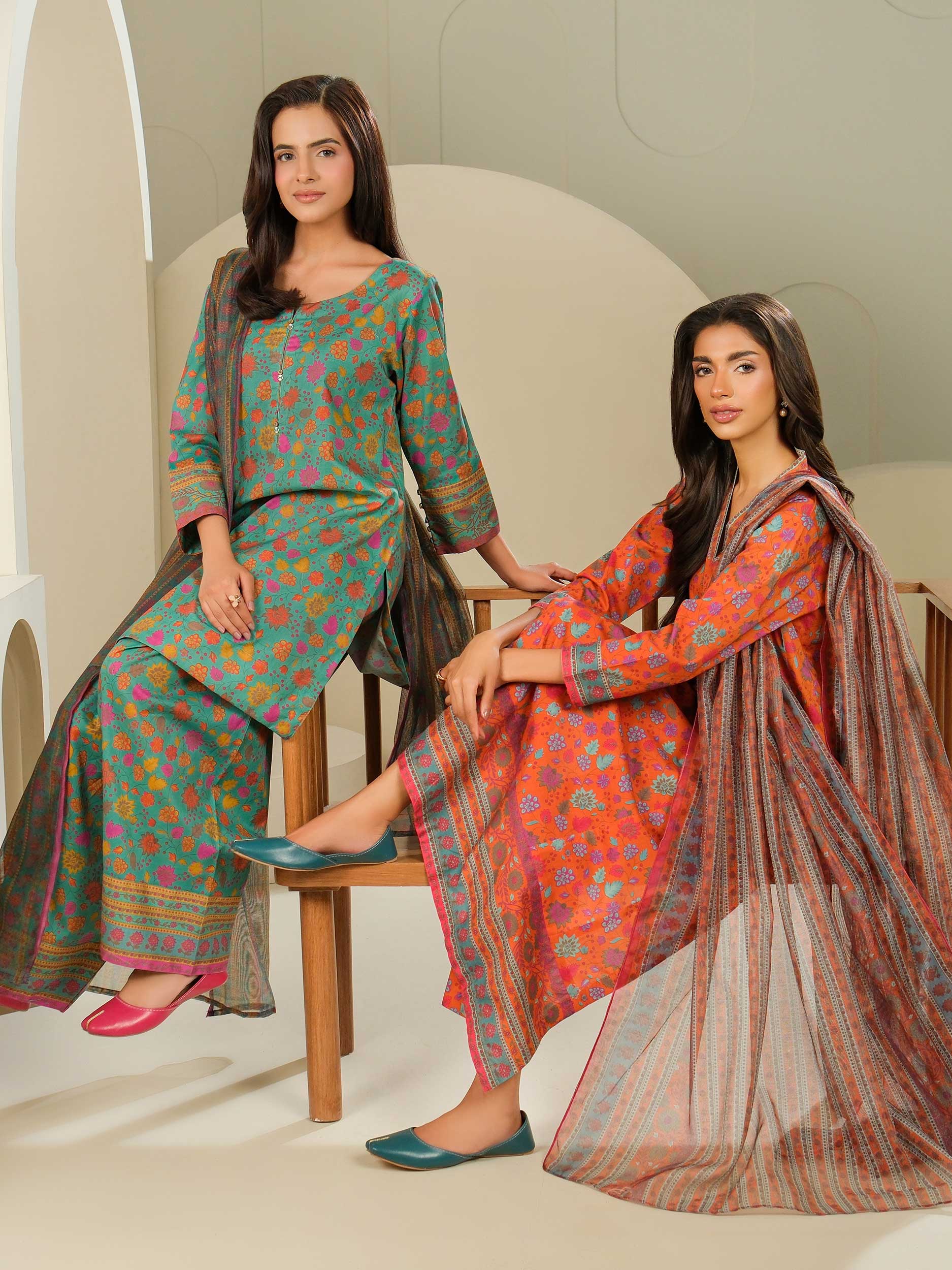 3 Piece Lawn Suit-Printed (Unstitched)