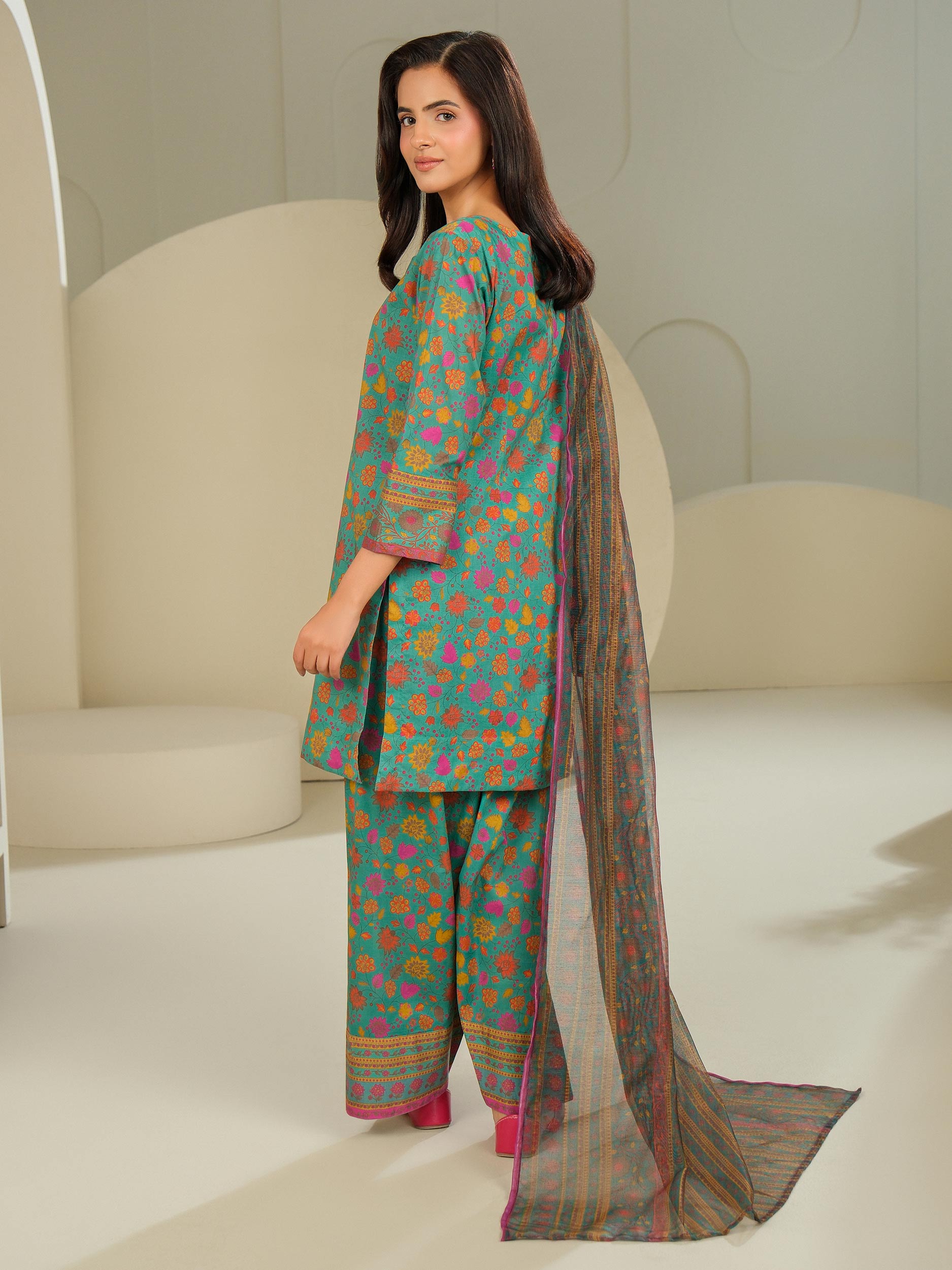 3 Piece Lawn Suit-Printed (Unstitched)