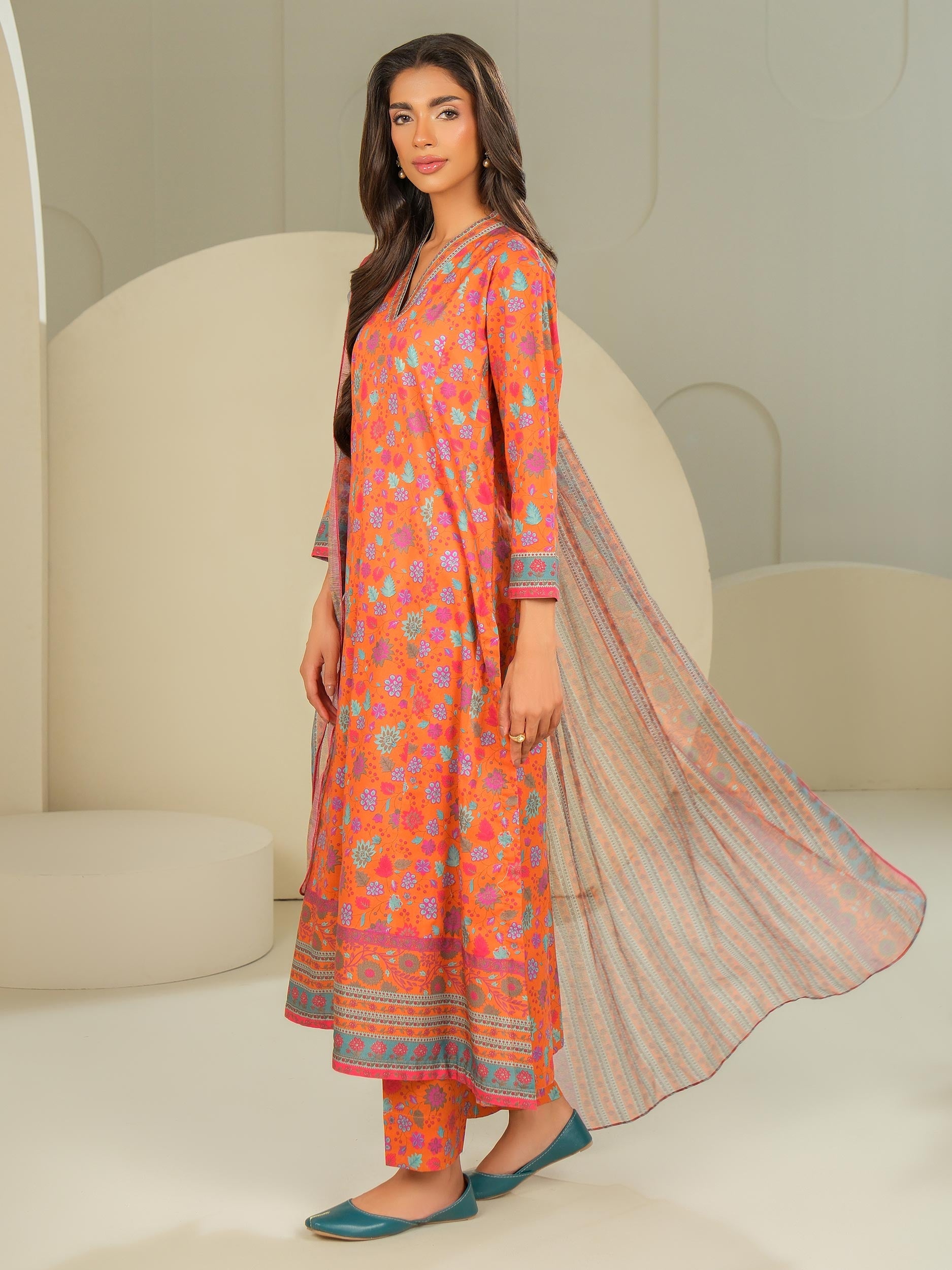 3 Piece Lawn Suit-Printed (Unstitched)