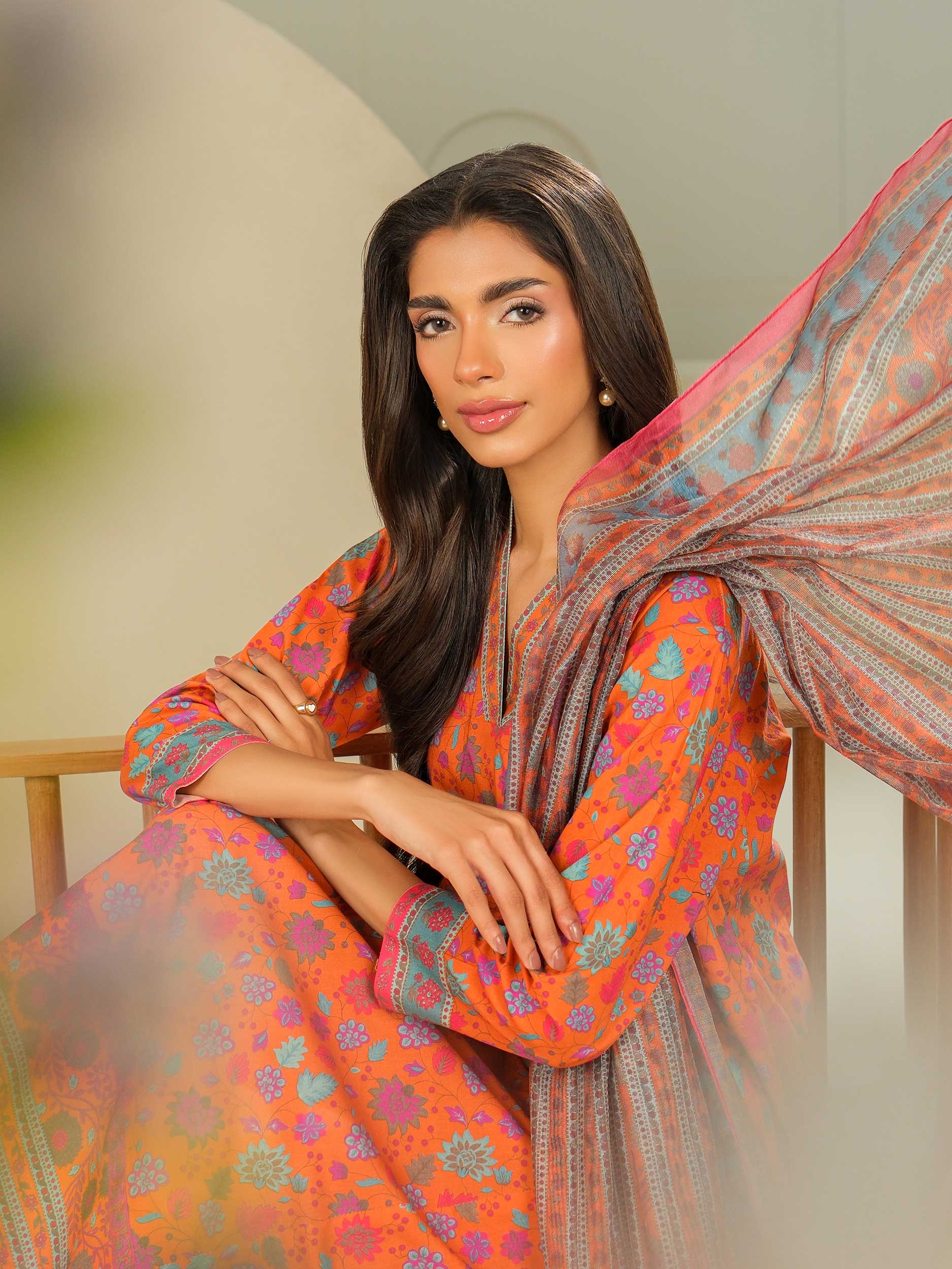 3 Piece Lawn Suit-Printed (Unstitched)