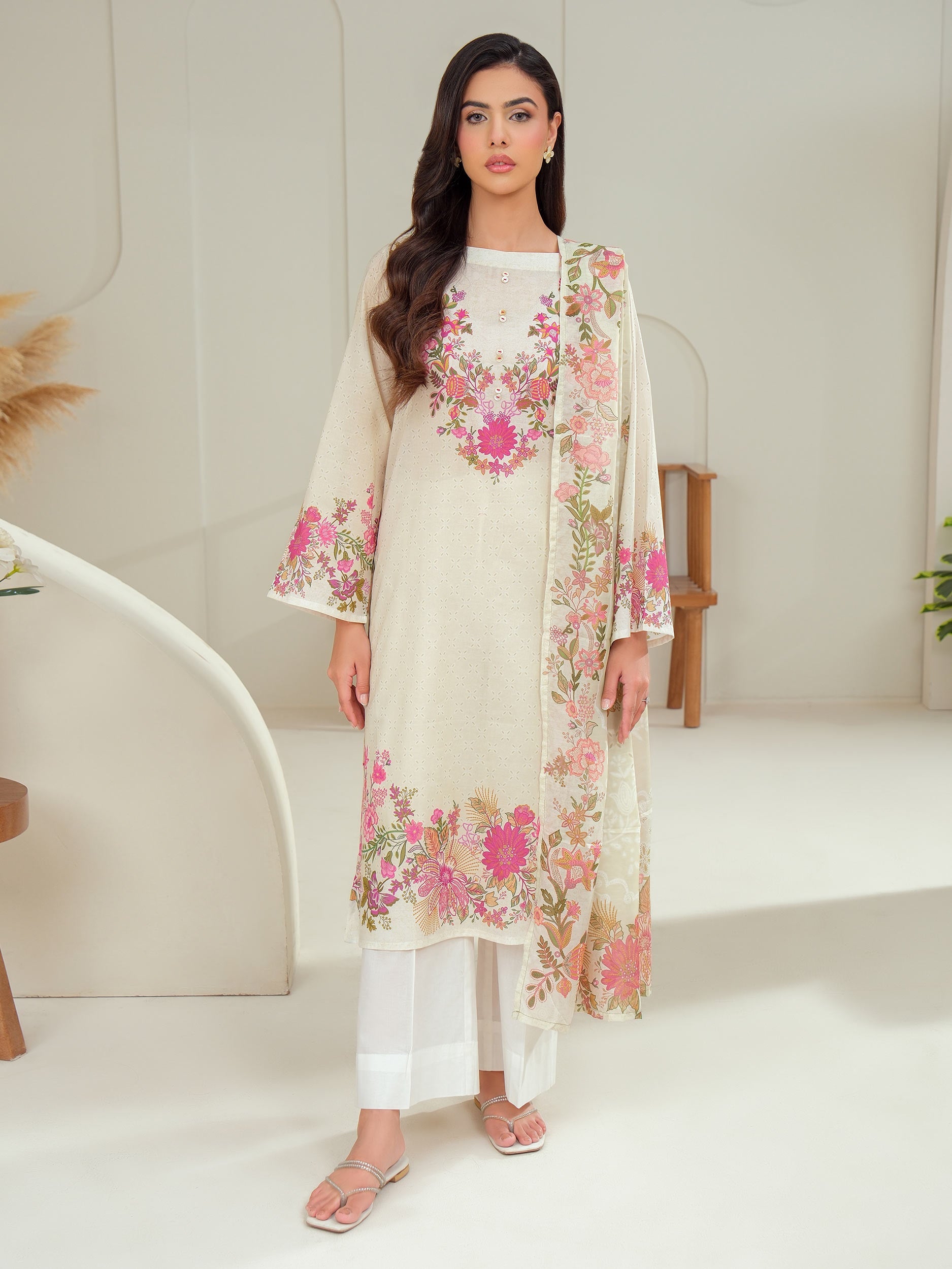 2 Piece Lawn Suit-Printed (Unstitched)