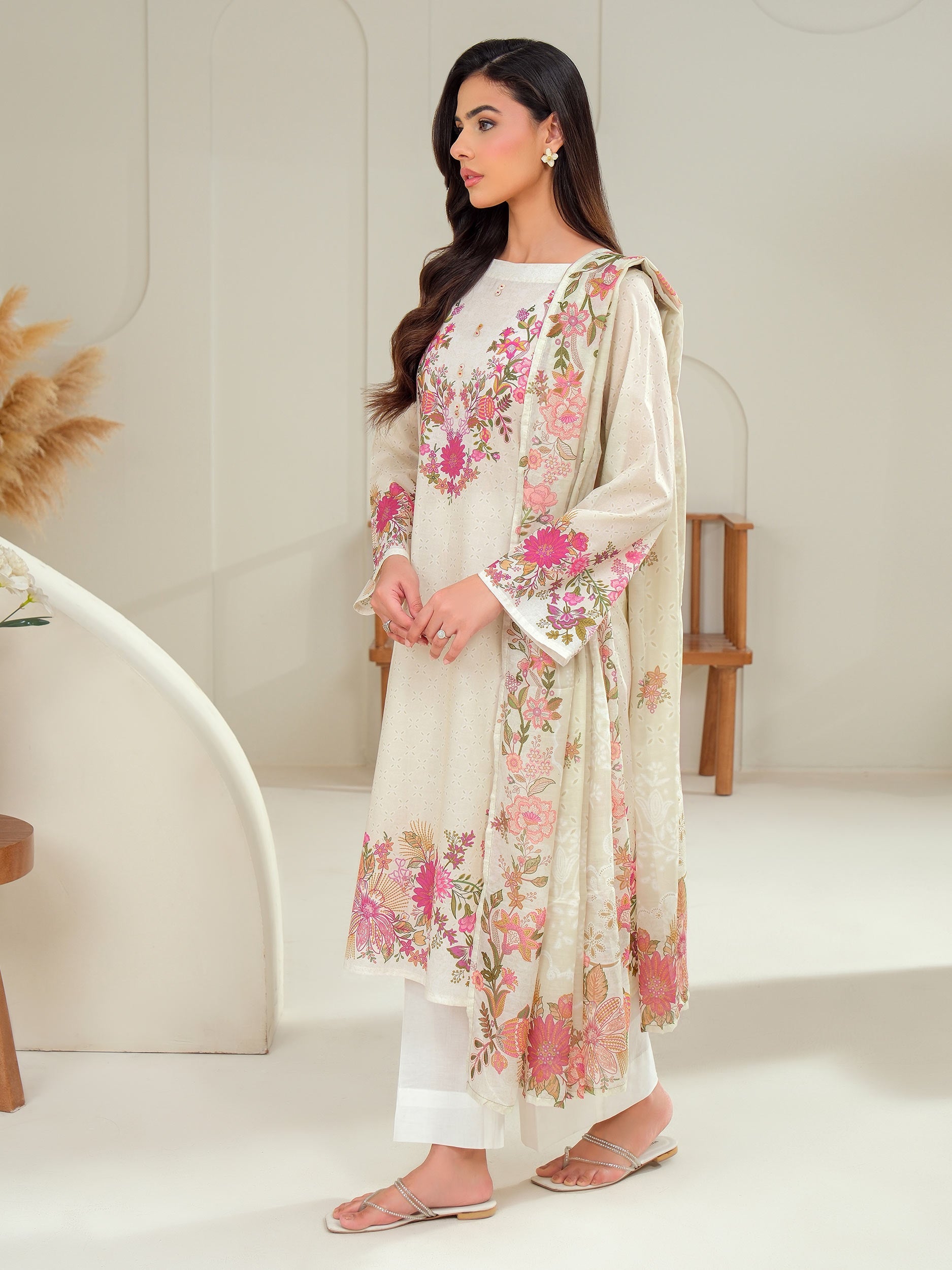 2 Piece Lawn Suit-Printed (Unstitched)