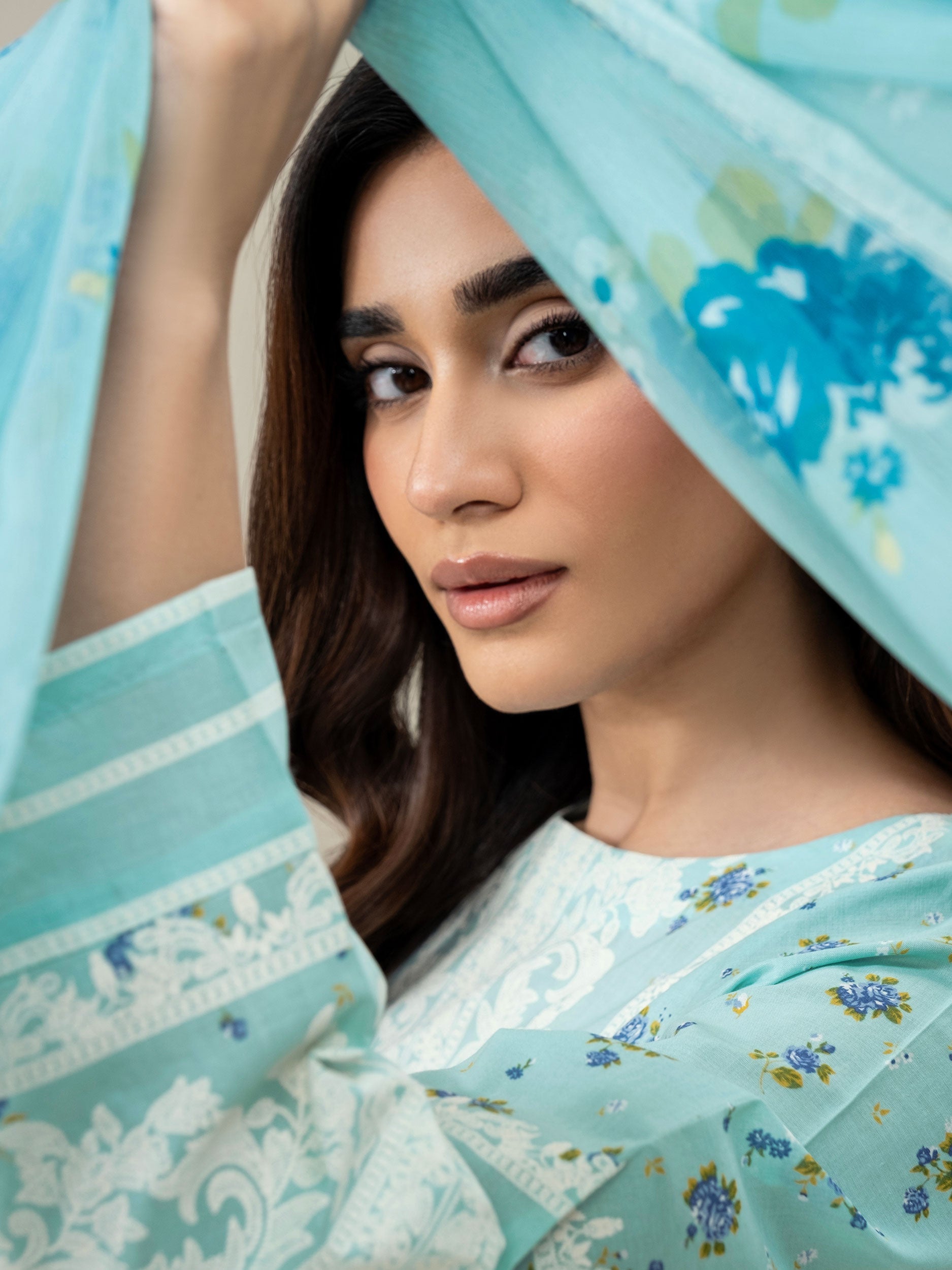 3 Piece Lawn Suit-Paste Print (Unstitched)
