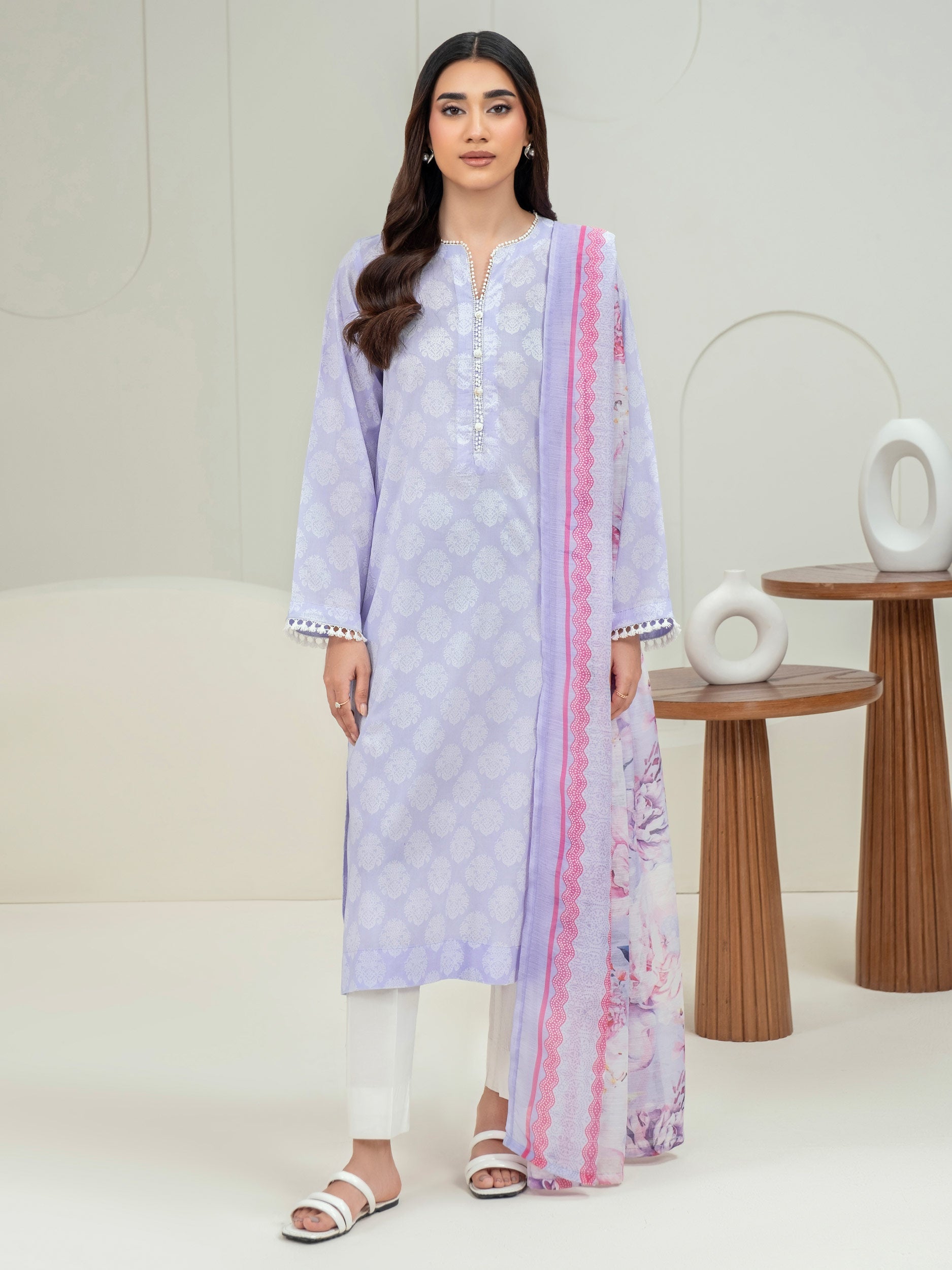 2 Piece Lawn Suit-Paste Print (Unstitched)