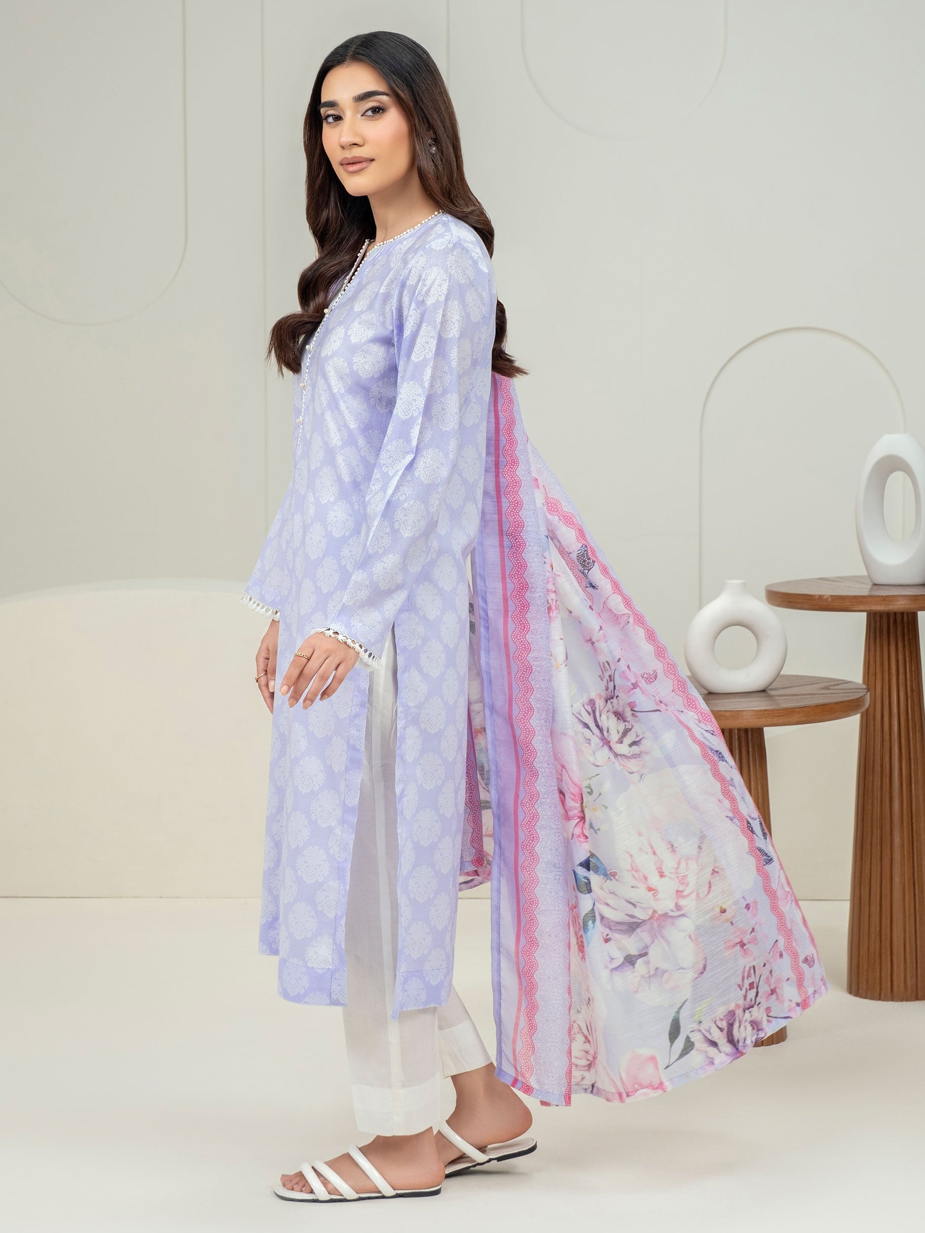 2 Piece Lawn Suit-Paste Print (Unstitched)