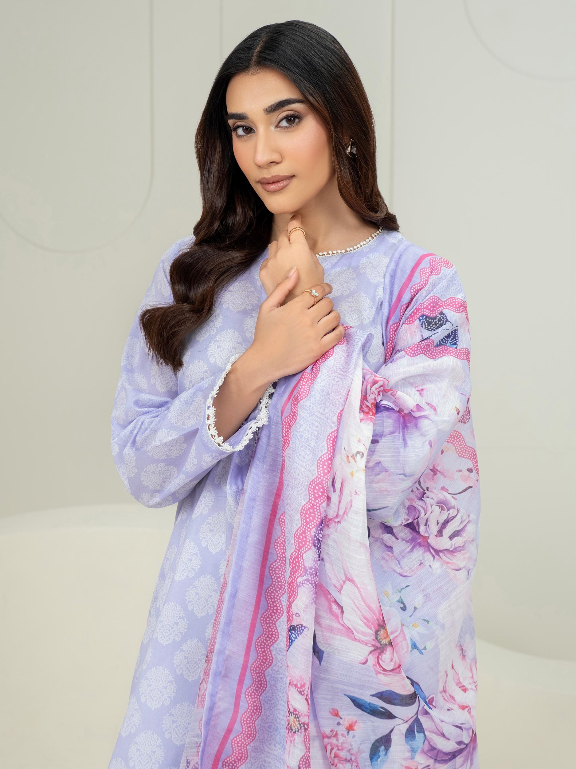 2 Piece Lawn Suit-Paste Print (Unstitched)