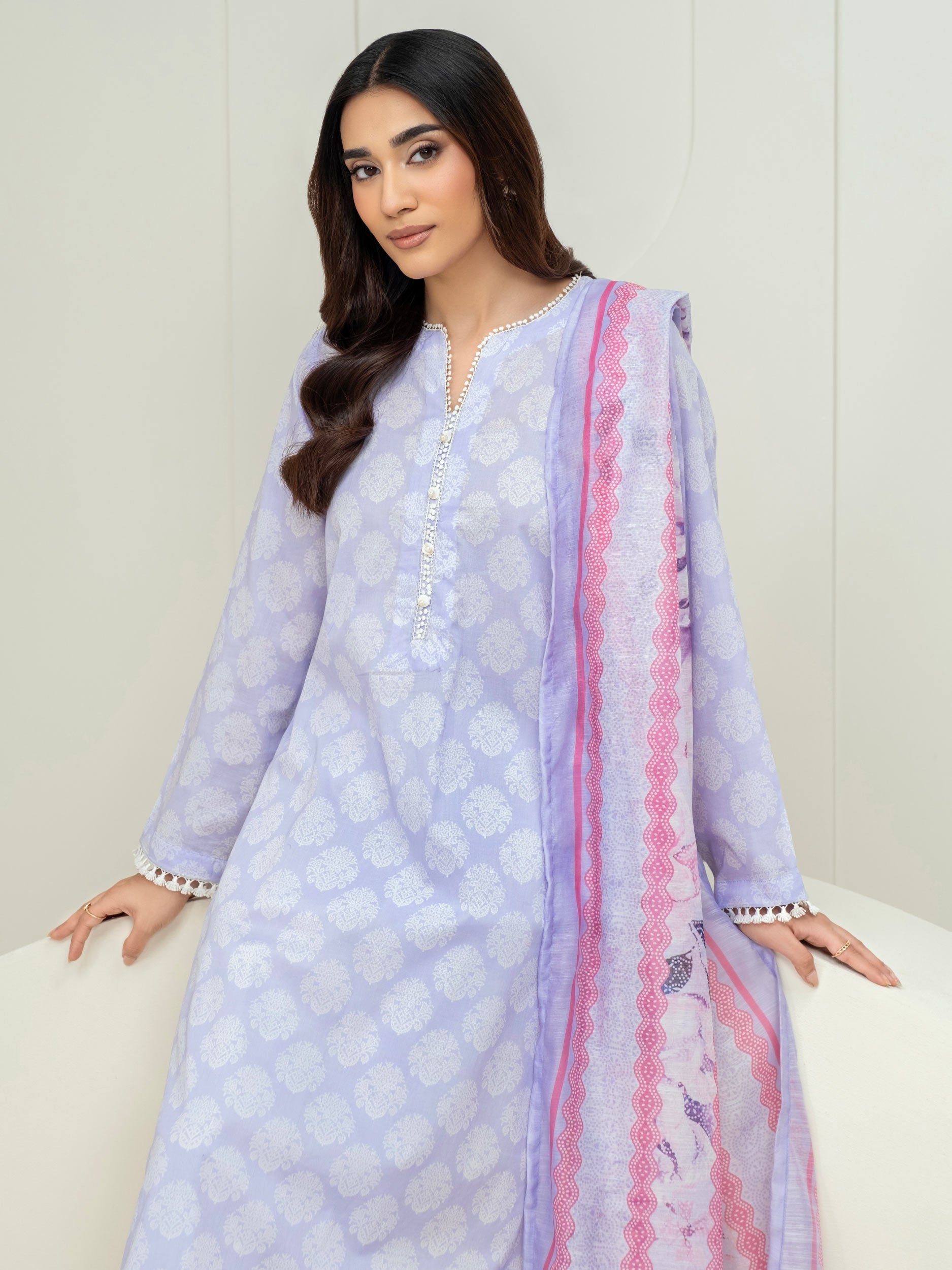 2 Piece Lawn Suit-Paste Print (Unstitched)