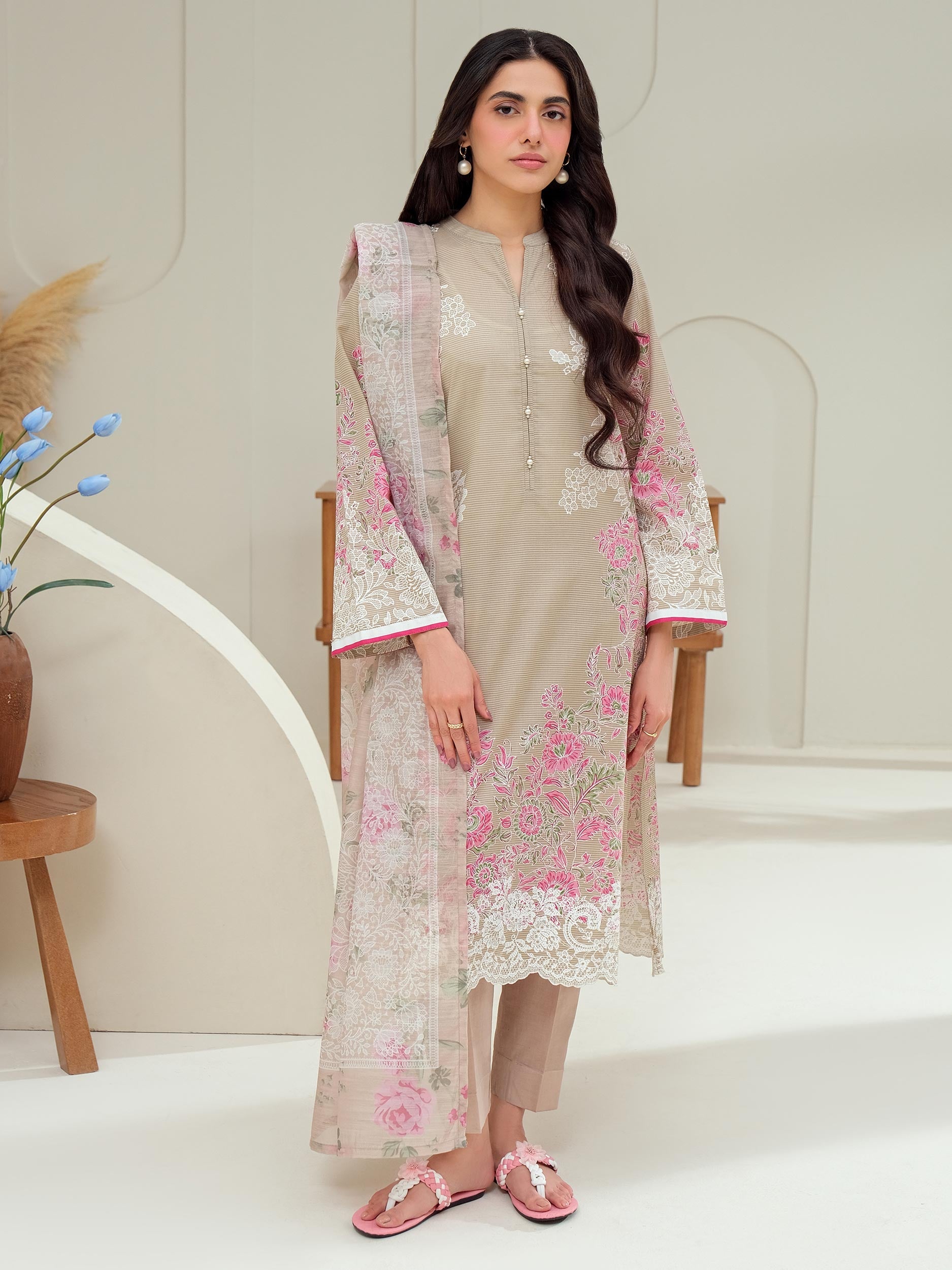 2 Piece Lawn Suit-Paste Print (Unstitched)