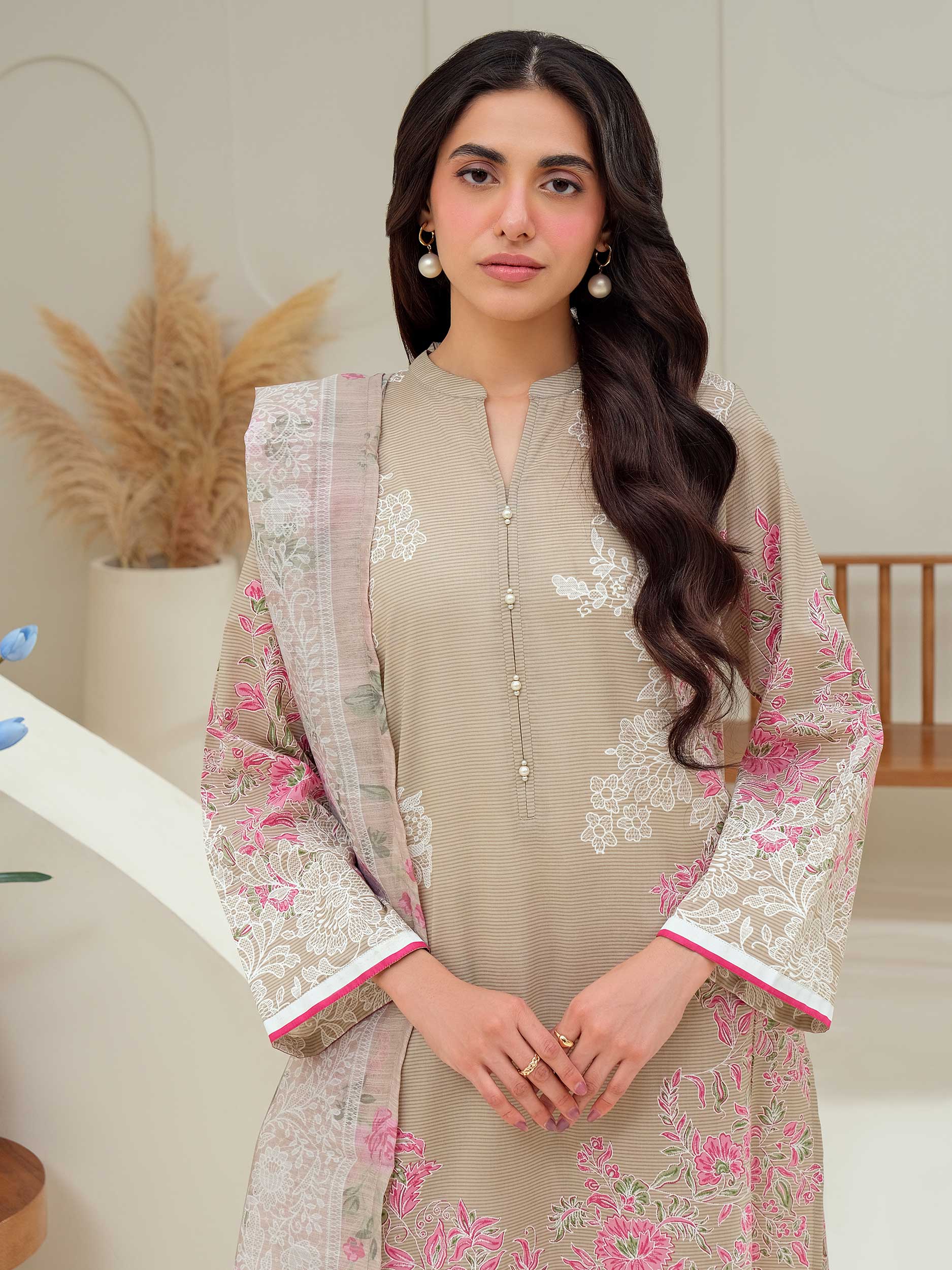 2 Piece Lawn Suit-Paste Print (Unstitched)