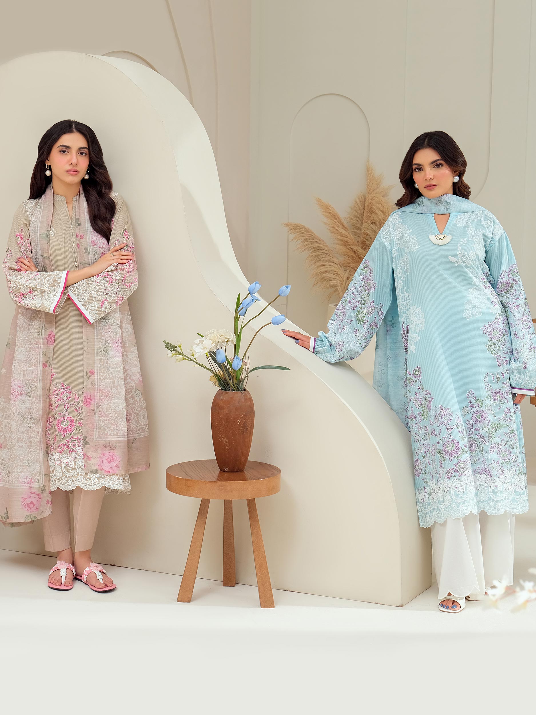2 Piece Lawn Suit-Paste Print (Unstitched)