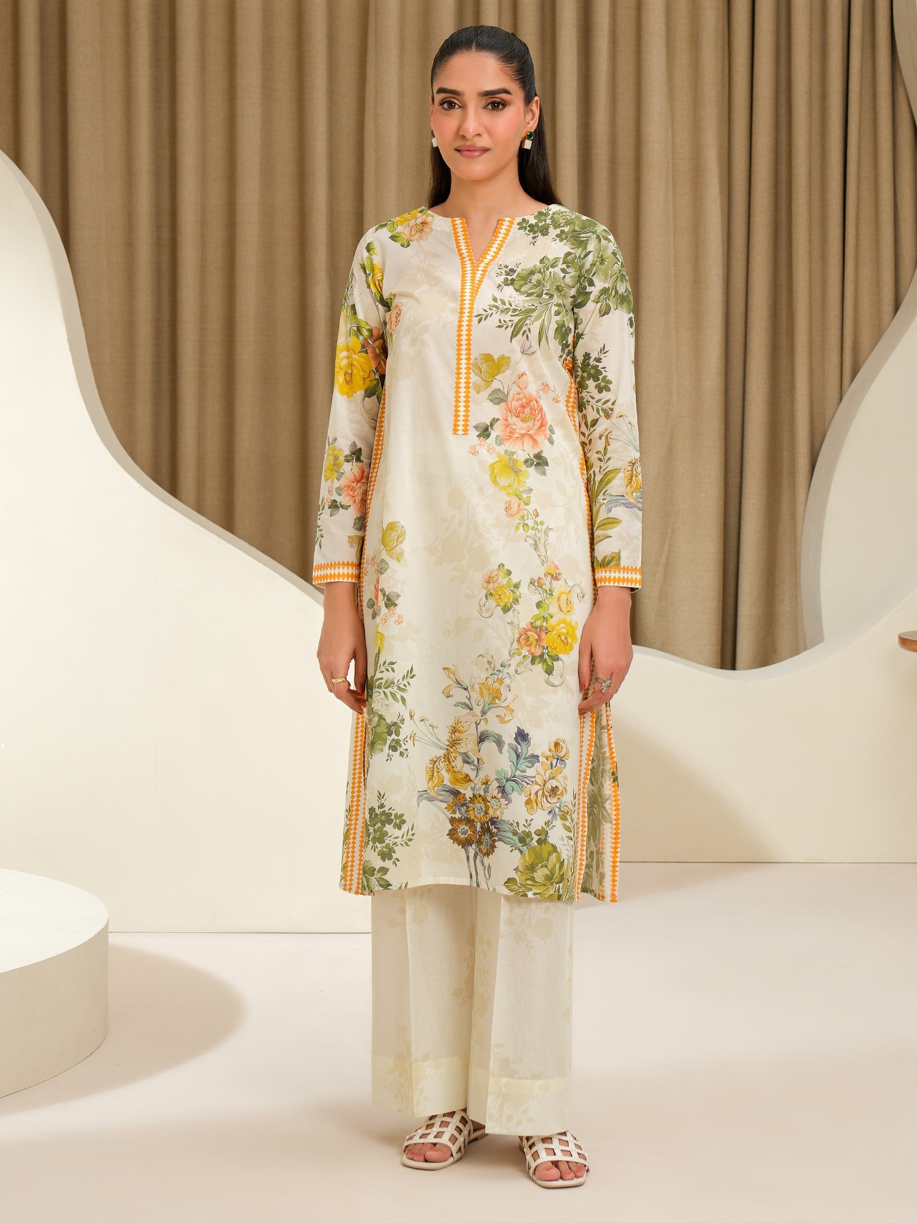 2 Piece Lawn Suit-Printed (Unstitched)