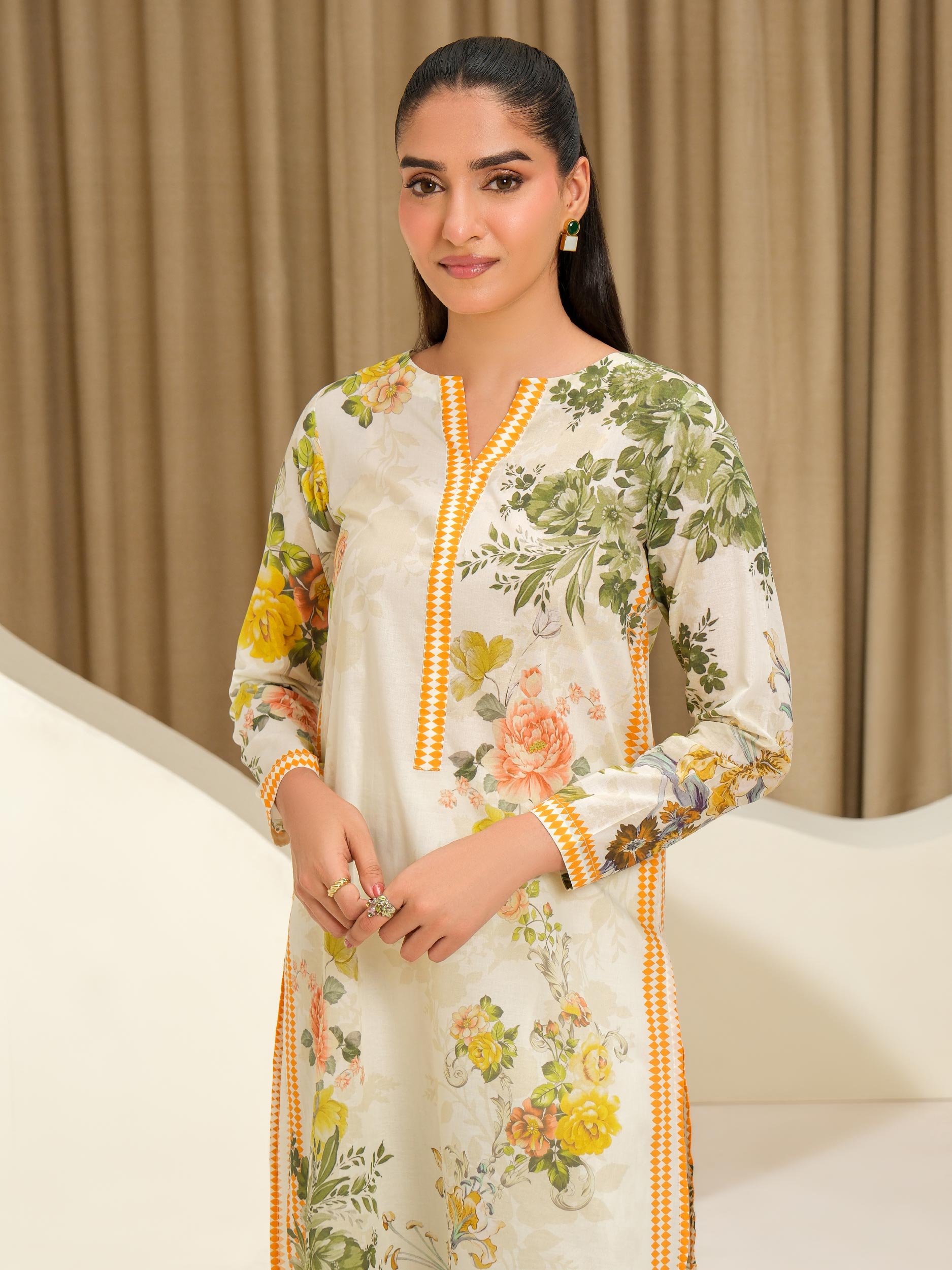 2 Piece Lawn Suit-Printed (Unstitched)