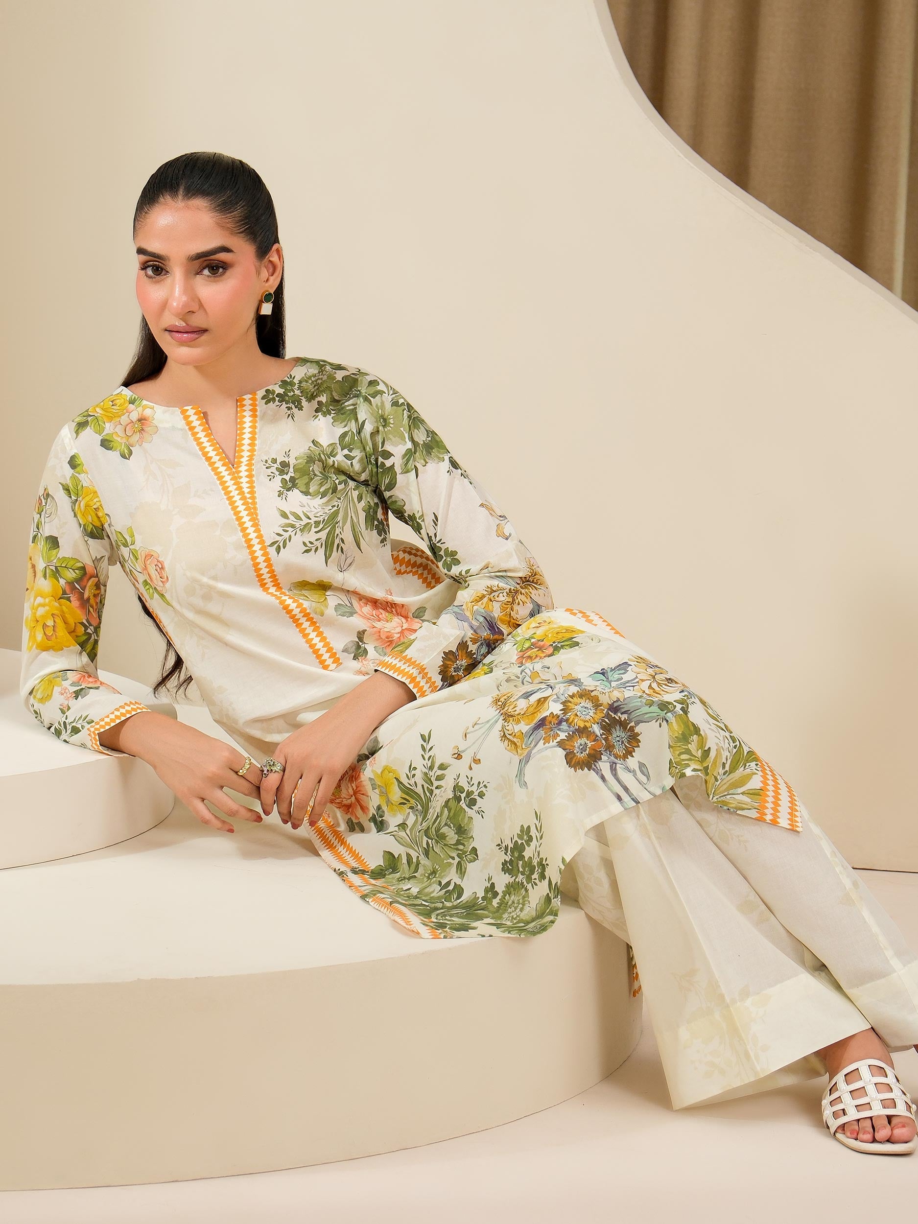 2 Piece Lawn Suit-Printed (Unstitched)