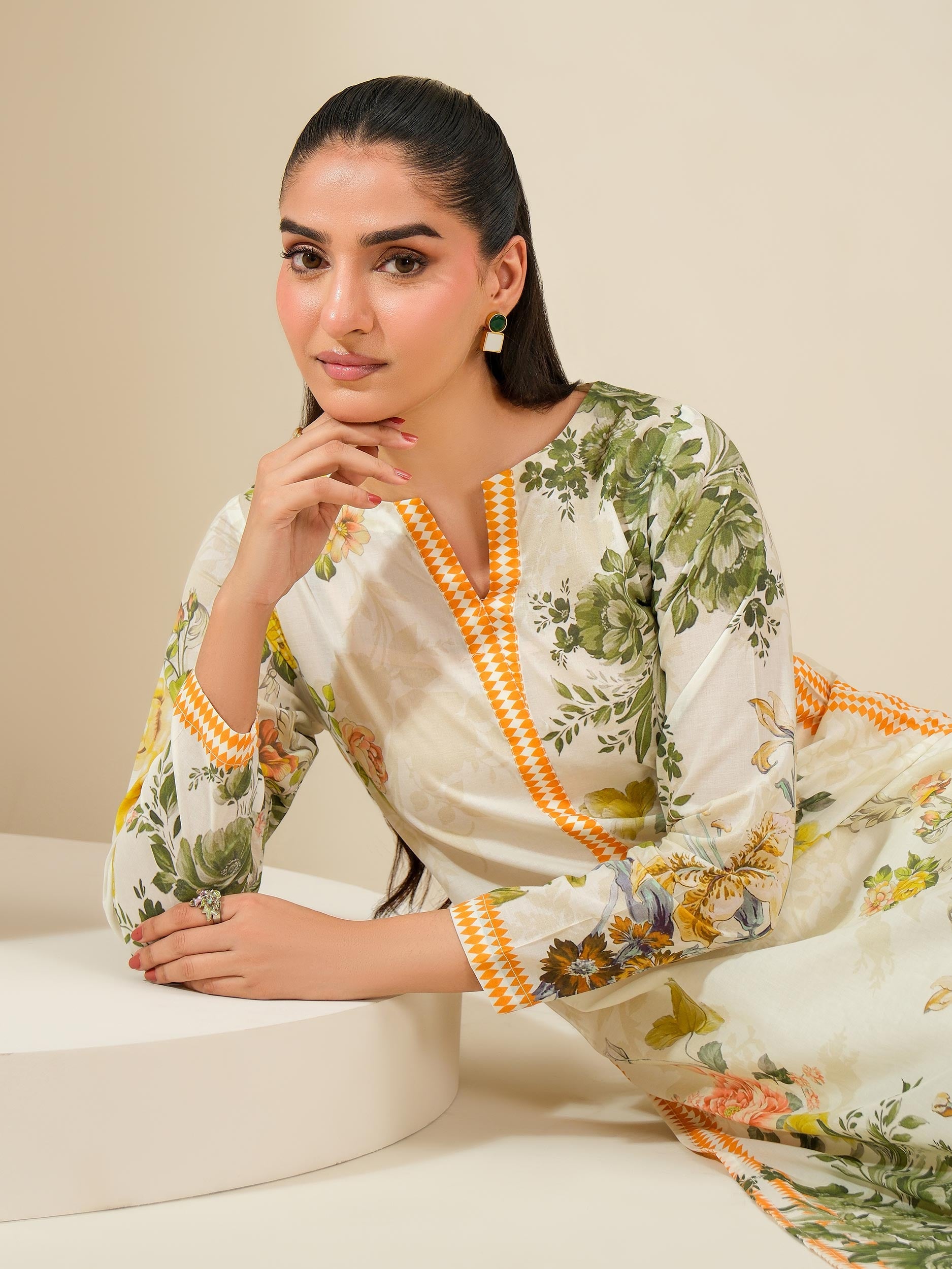 2 Piece Lawn Suit-Printed (Unstitched)