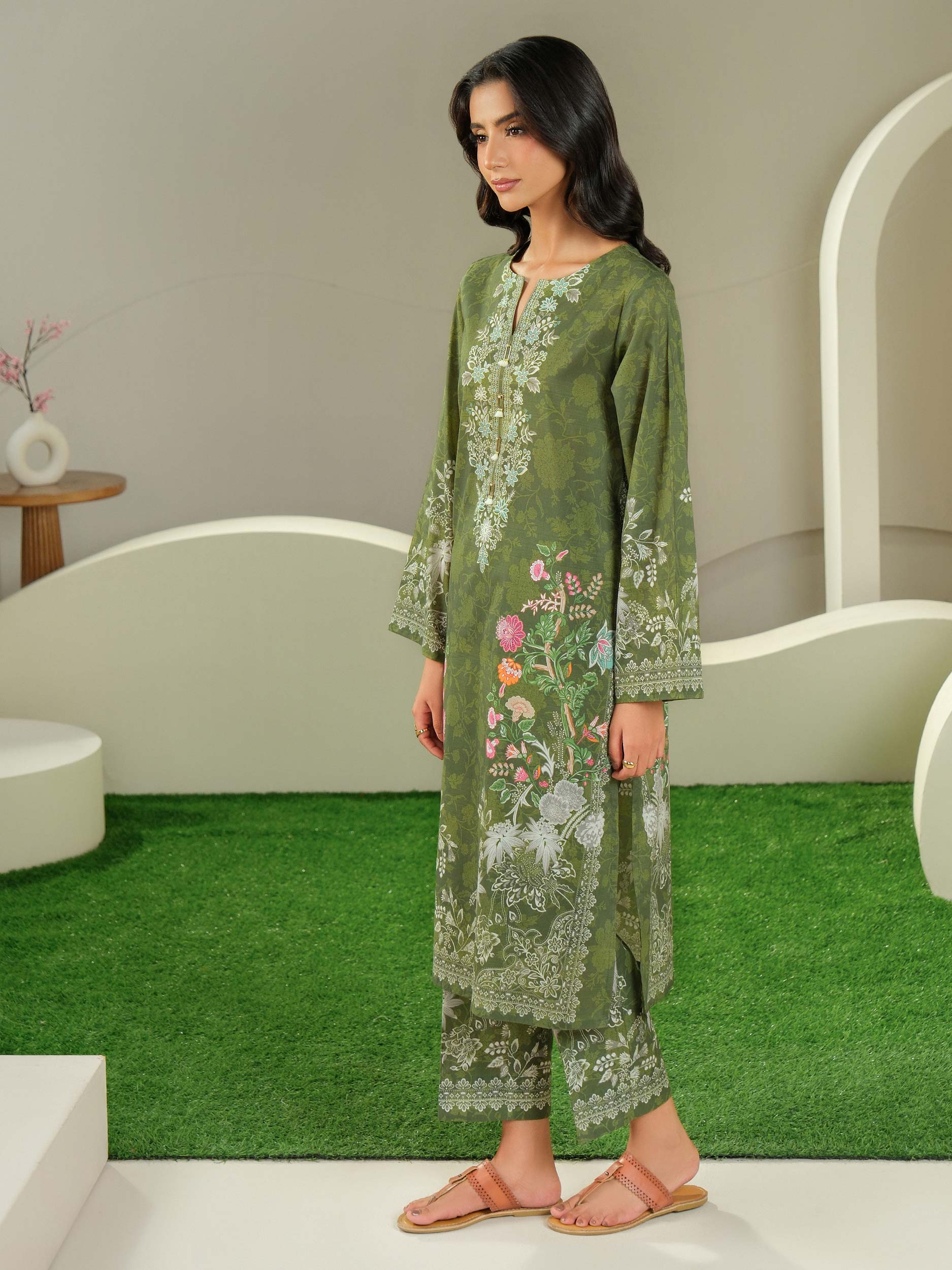 2 Piece Lawn Suit-Printed (Unstitched)