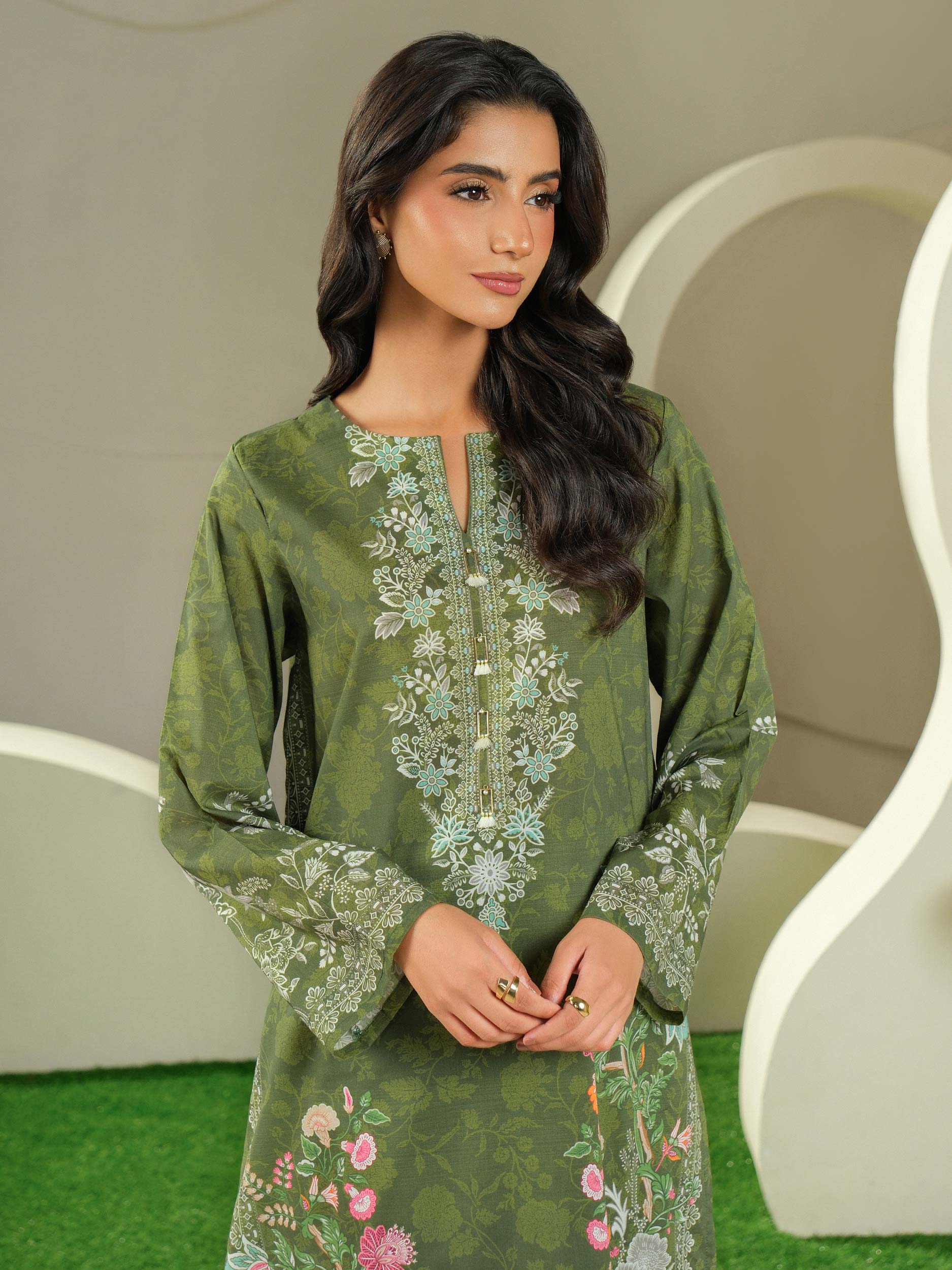 2 Piece Lawn Suit-Printed (Unstitched)