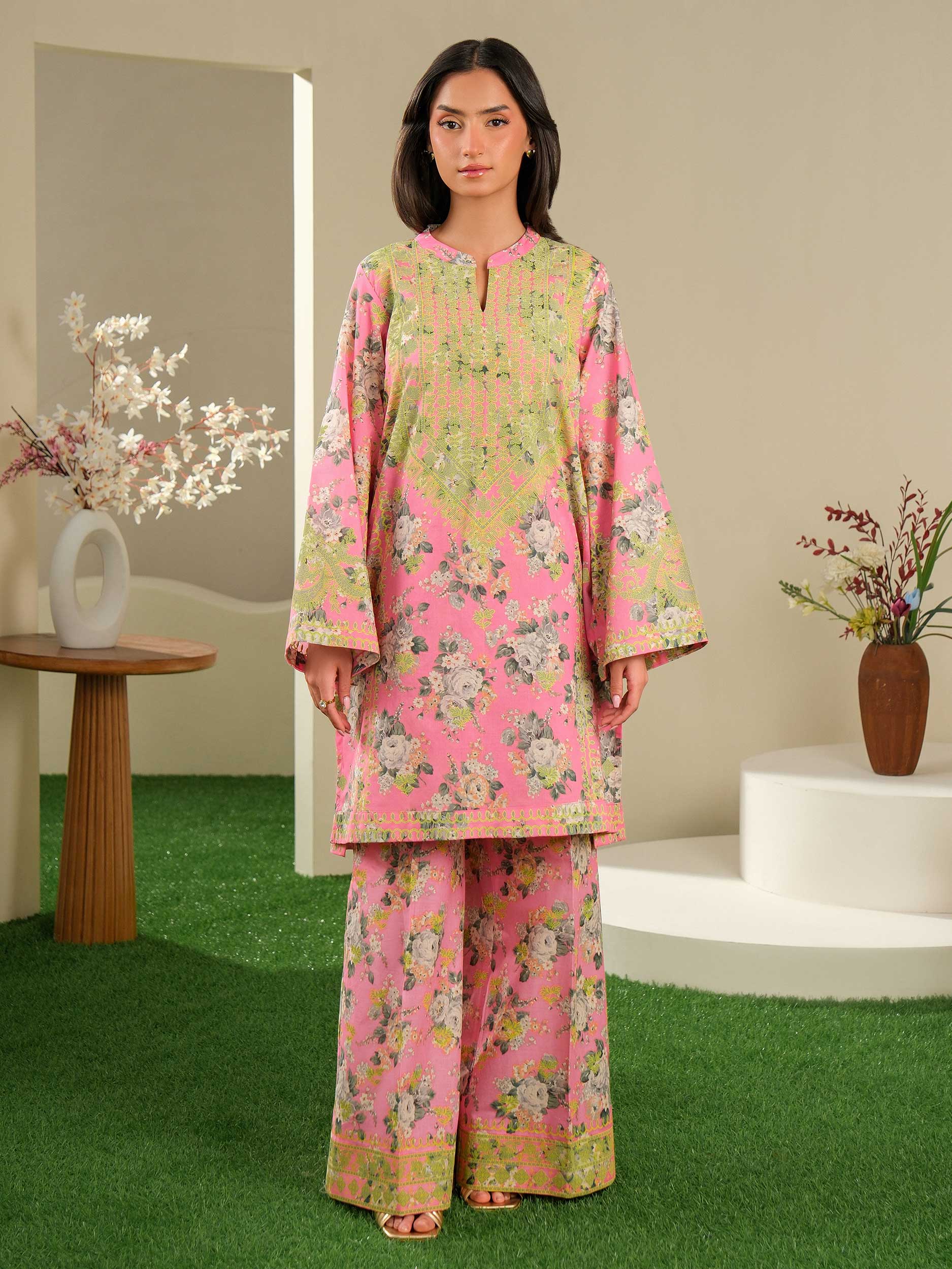 2 Piece Lawn Suit-Paste Print (Unstitched)