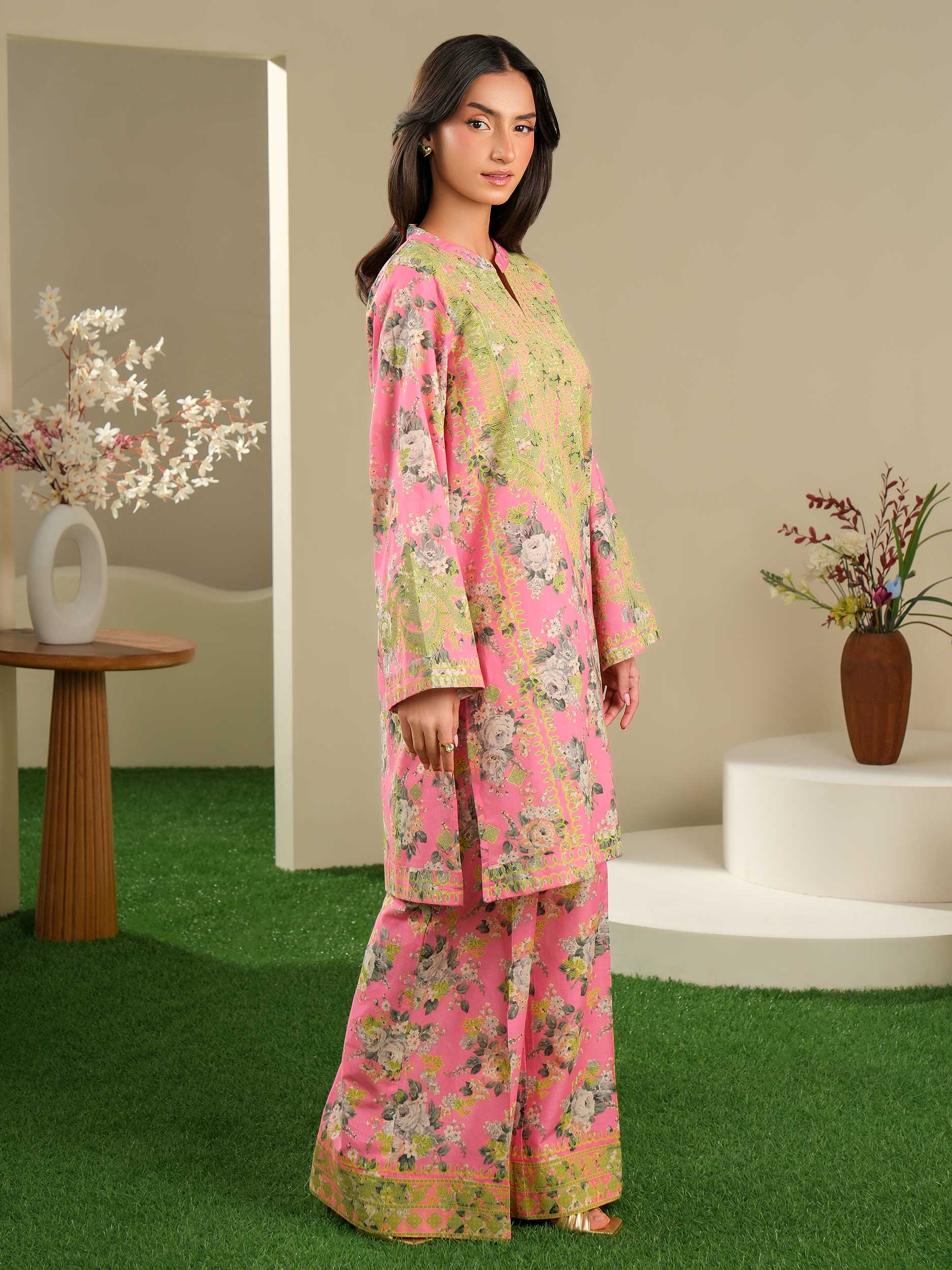 2 Piece Lawn Suit-Paste Print (Unstitched)